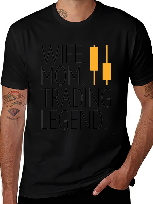 Wife Mom Trading Legend Graphic T-Shirt