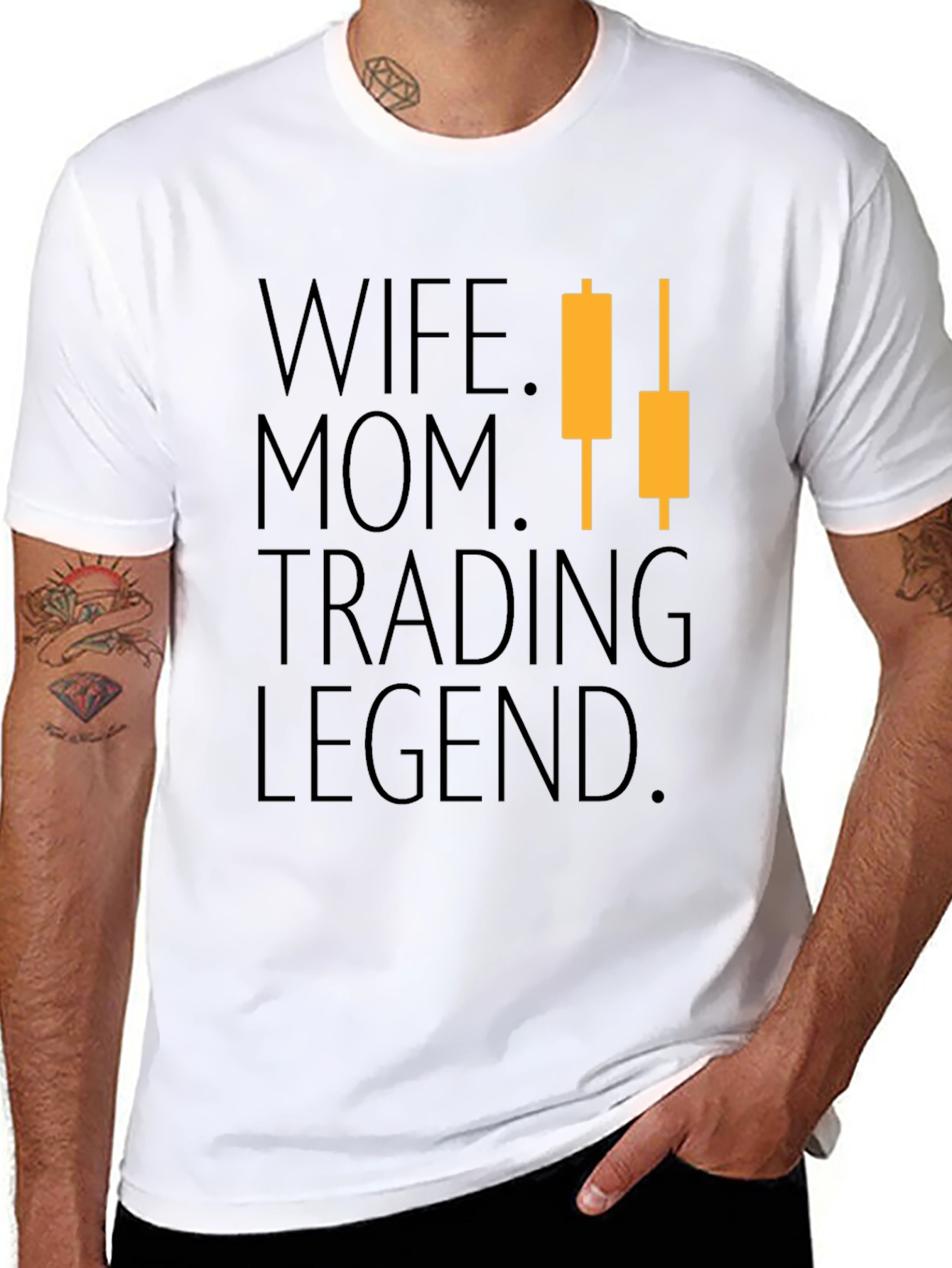 Wife Mom Trading Legend Graphic T-Shirt