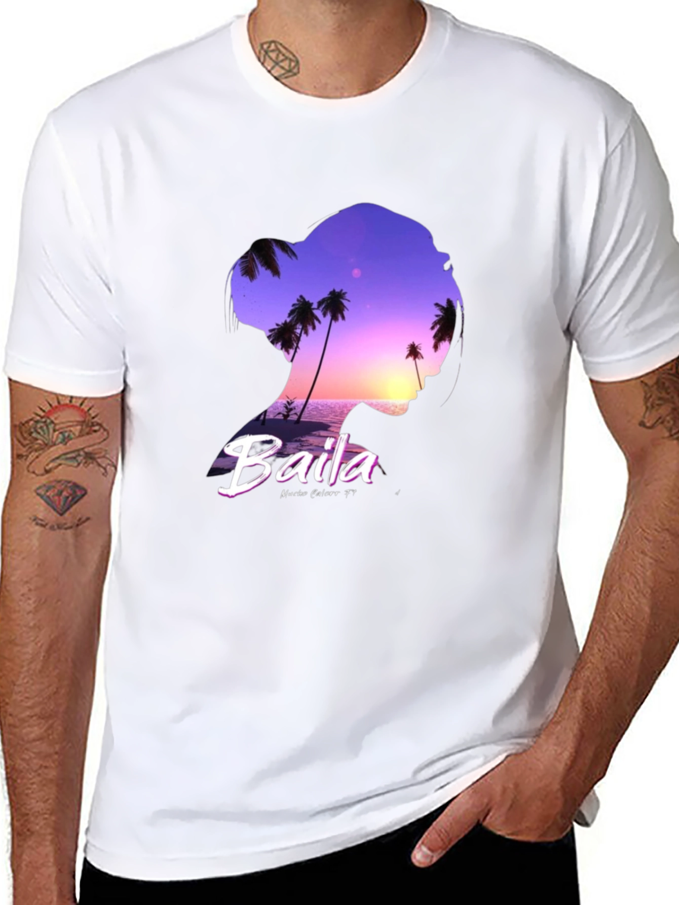 Baila Sunset Silhouette T-Shirt