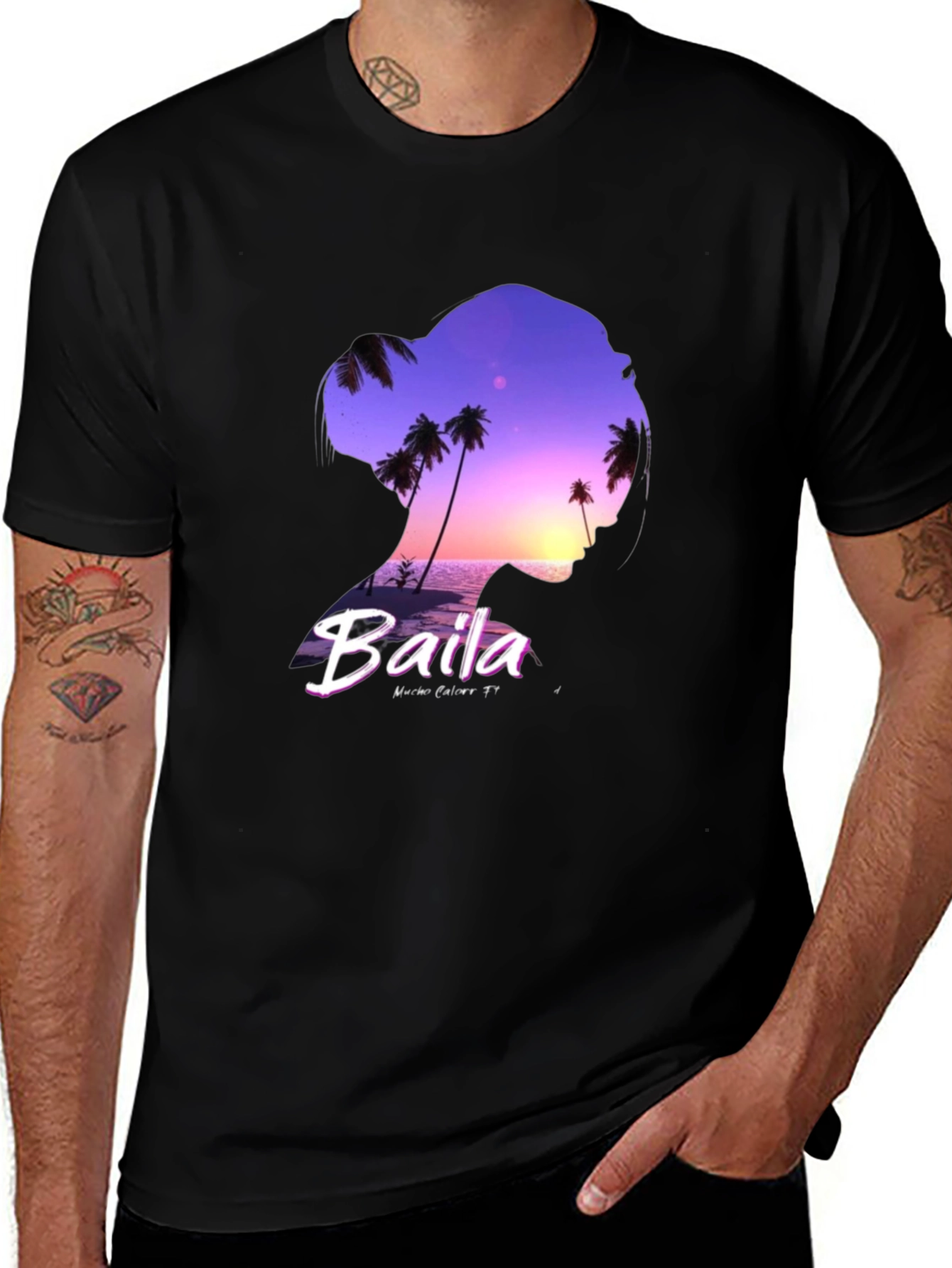 Baila Sunset Silhouette T-Shirt