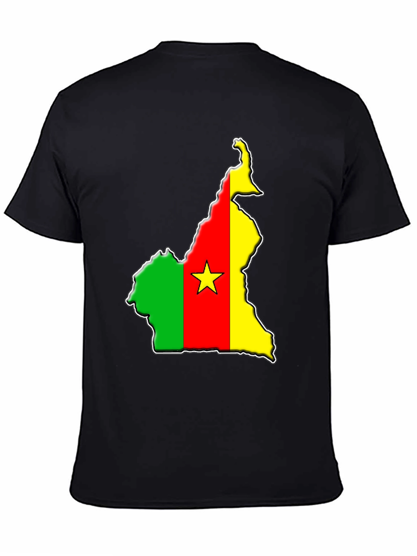Cameroon Flag Map T-Shirt