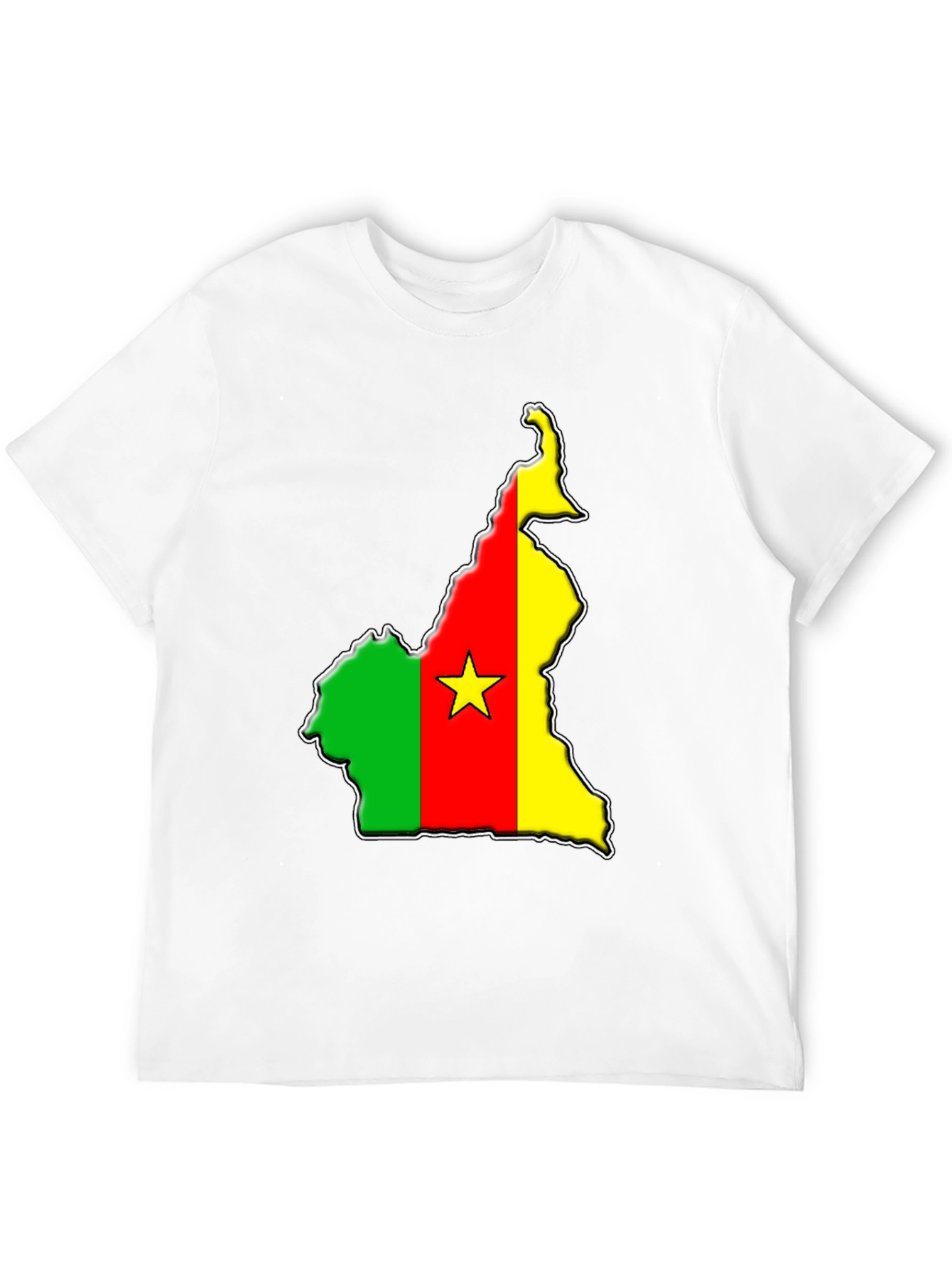 Cameroon Flag Map T-Shirt