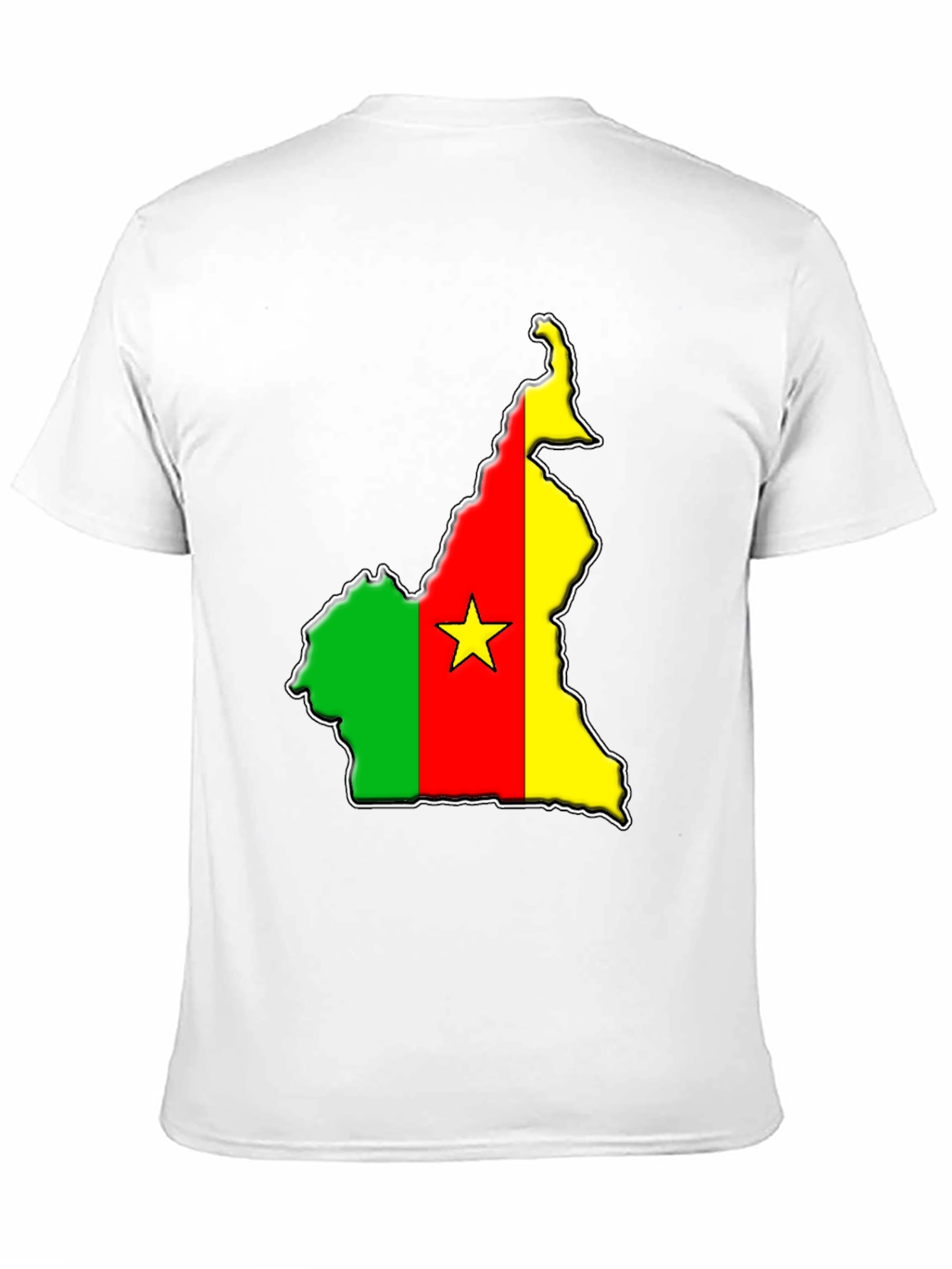 Cameroon Flag Map T-Shirt