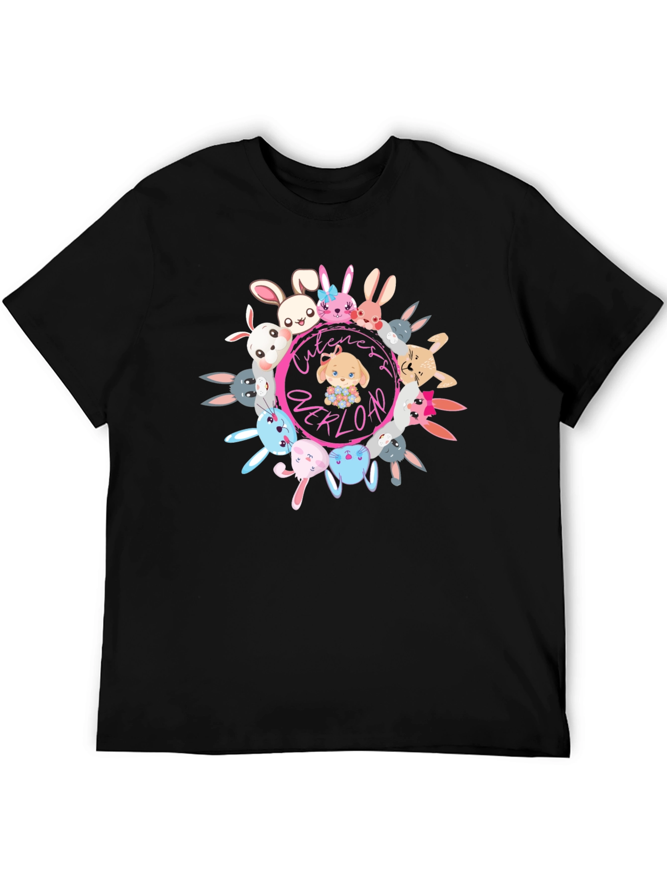 Cuteness Overload Bunny Graphic T-Shirt