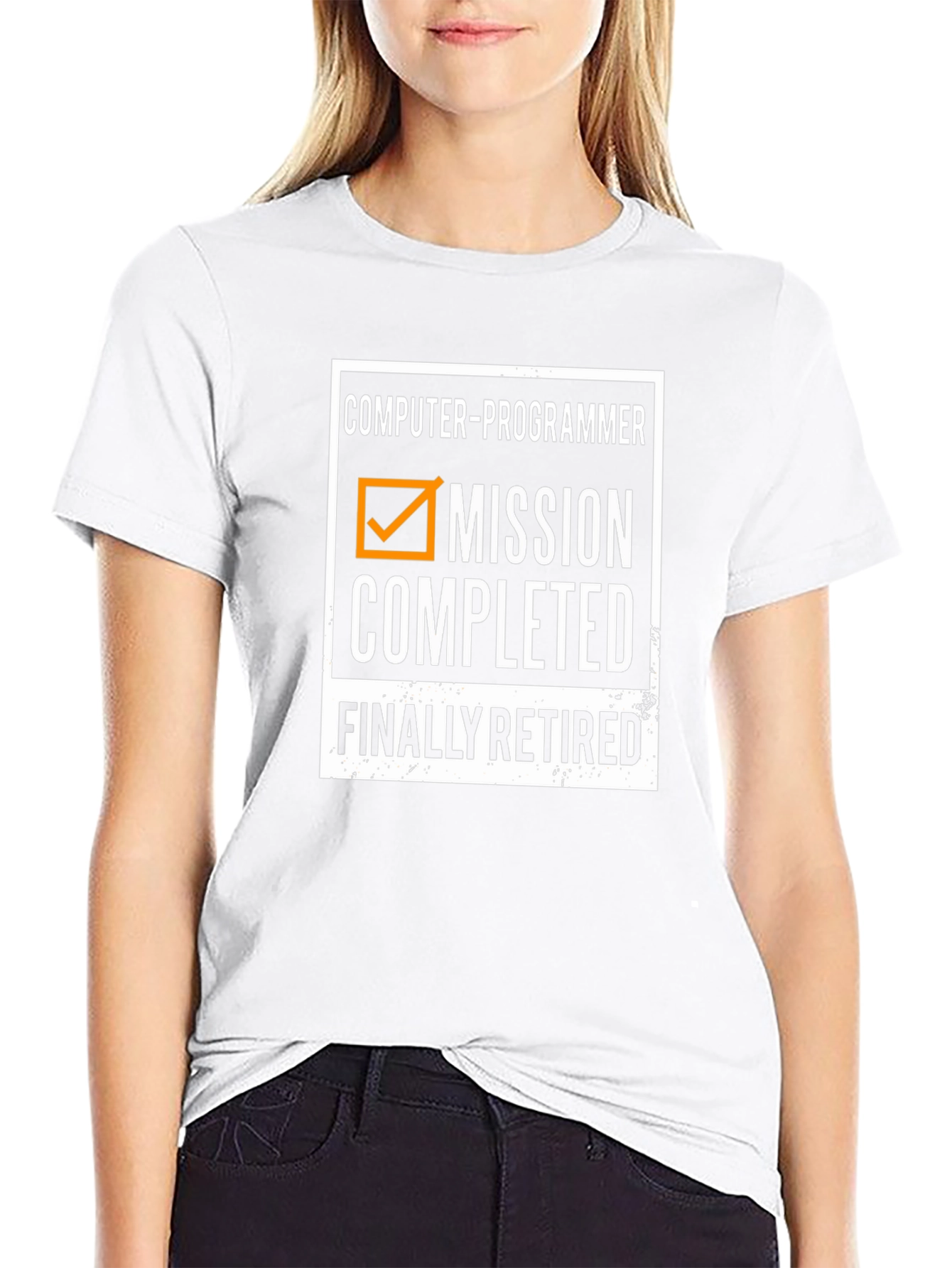 Computer Programmer Mission Completed Retired T-Shirt