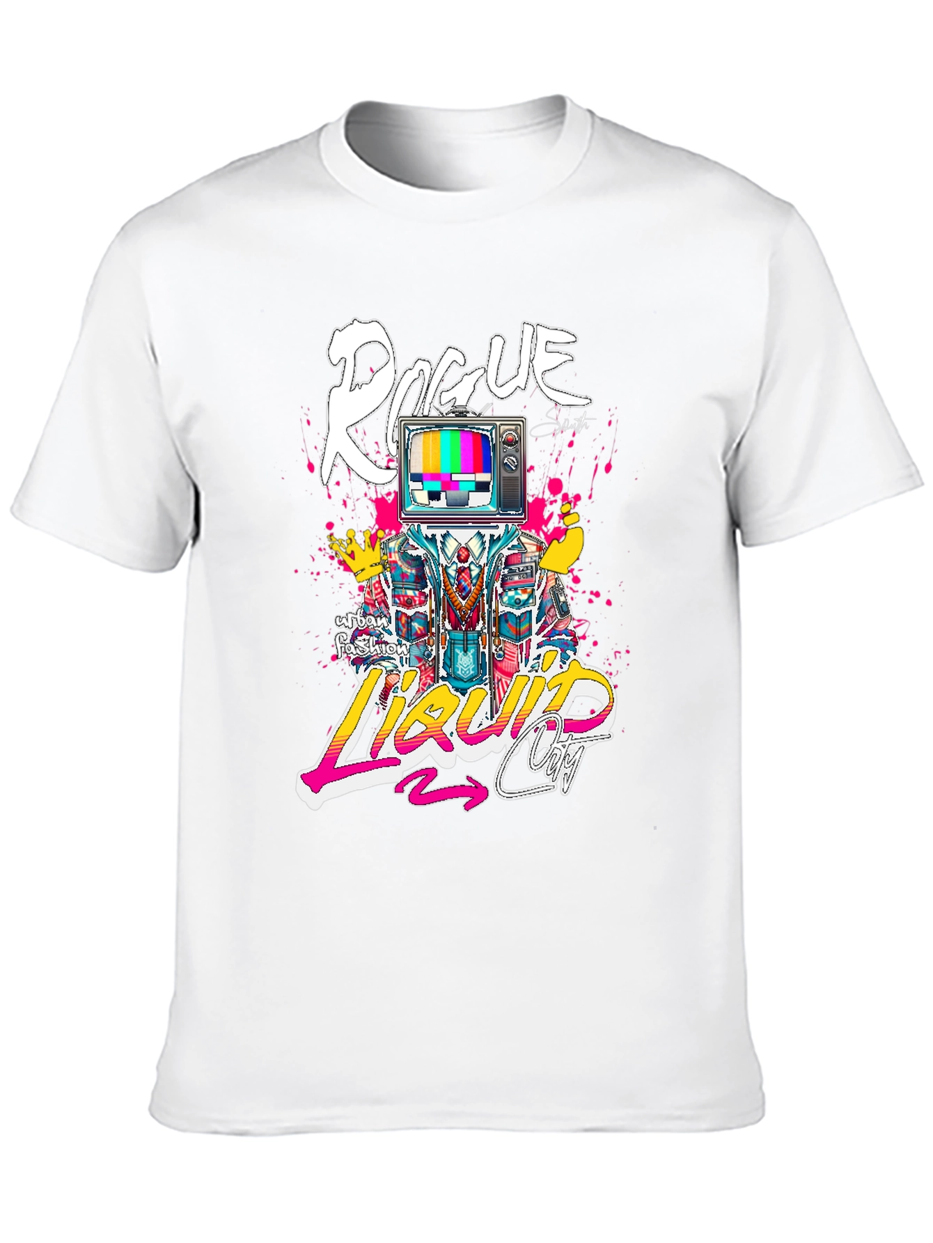 Rogue Liquid City Graphic Print Black T-Shirt