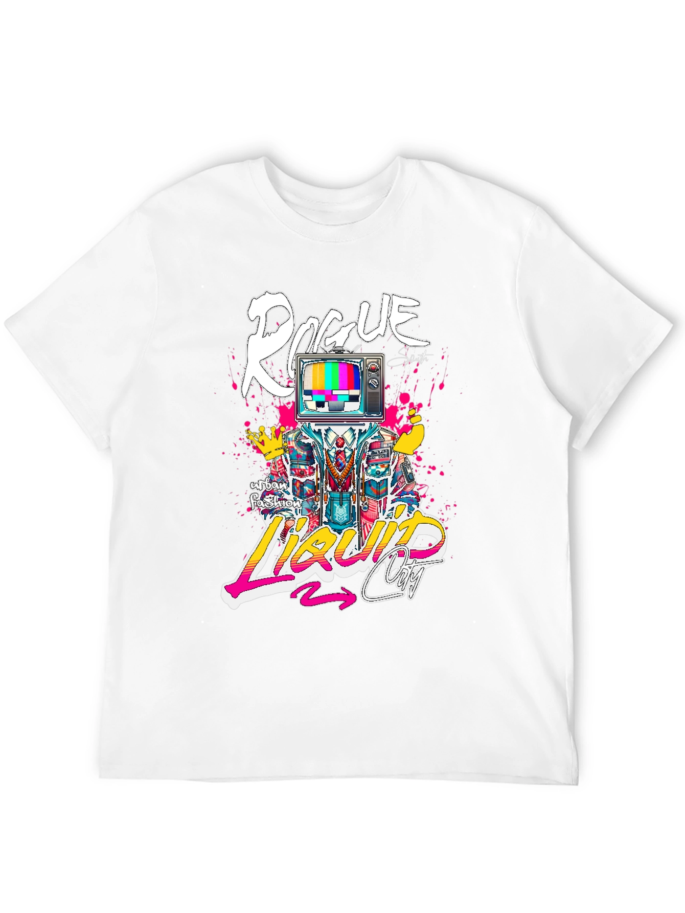 Rogue Liquid City Graphic Print Black T-Shirt