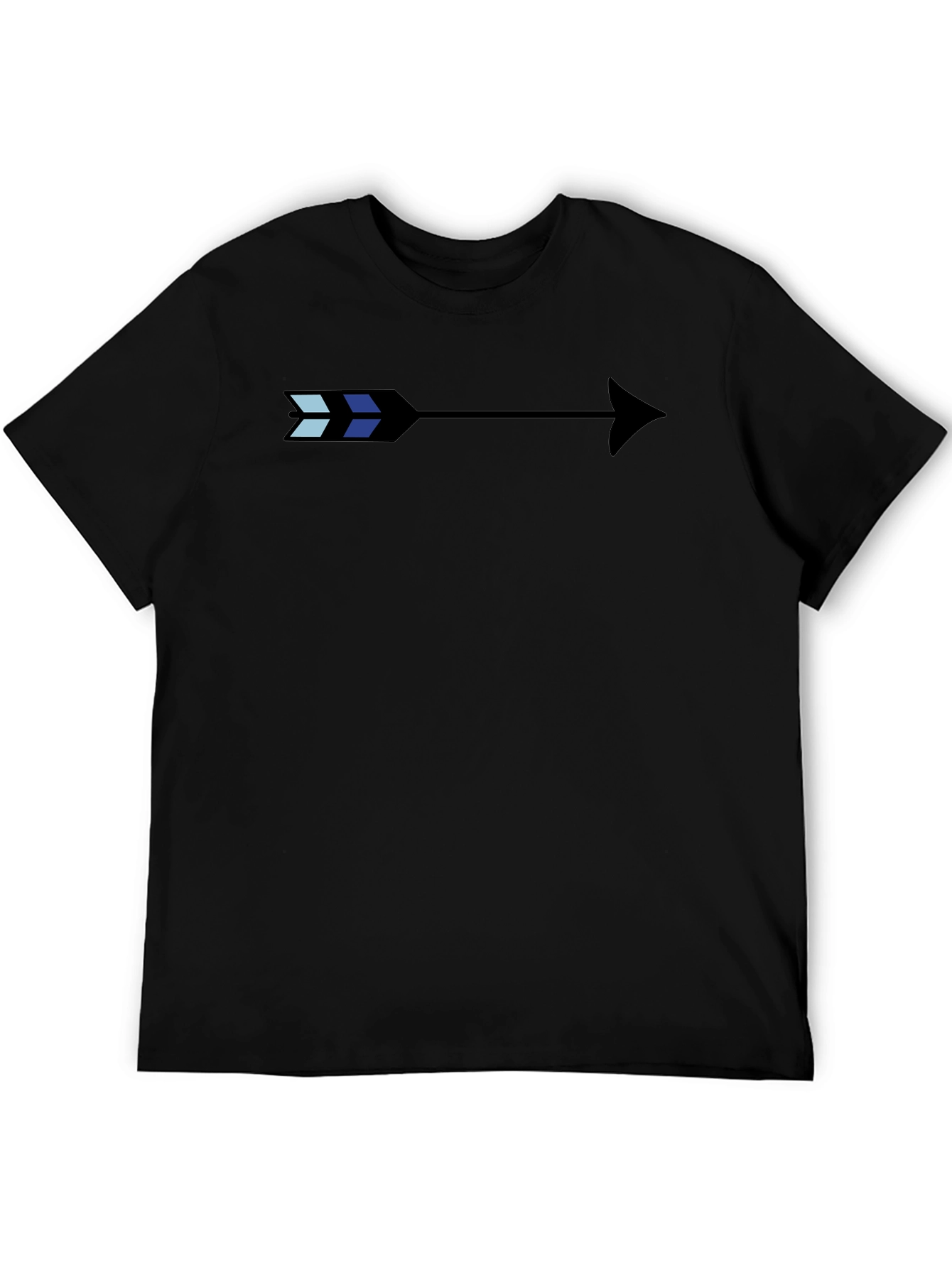 Stylish Arrow Graphic Black T-Shirt