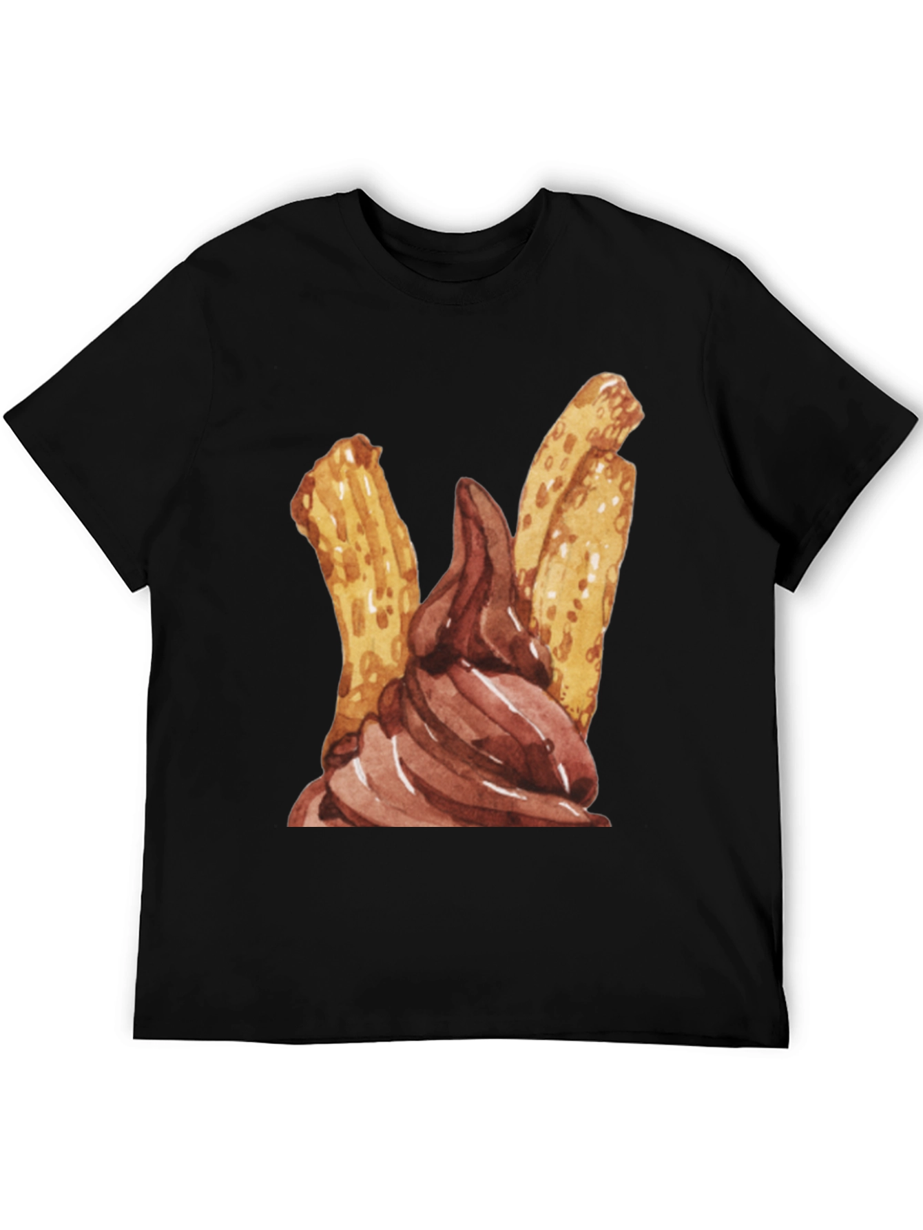 Churros & Chocolate Dessert T-Shirt - Fun Food Tee