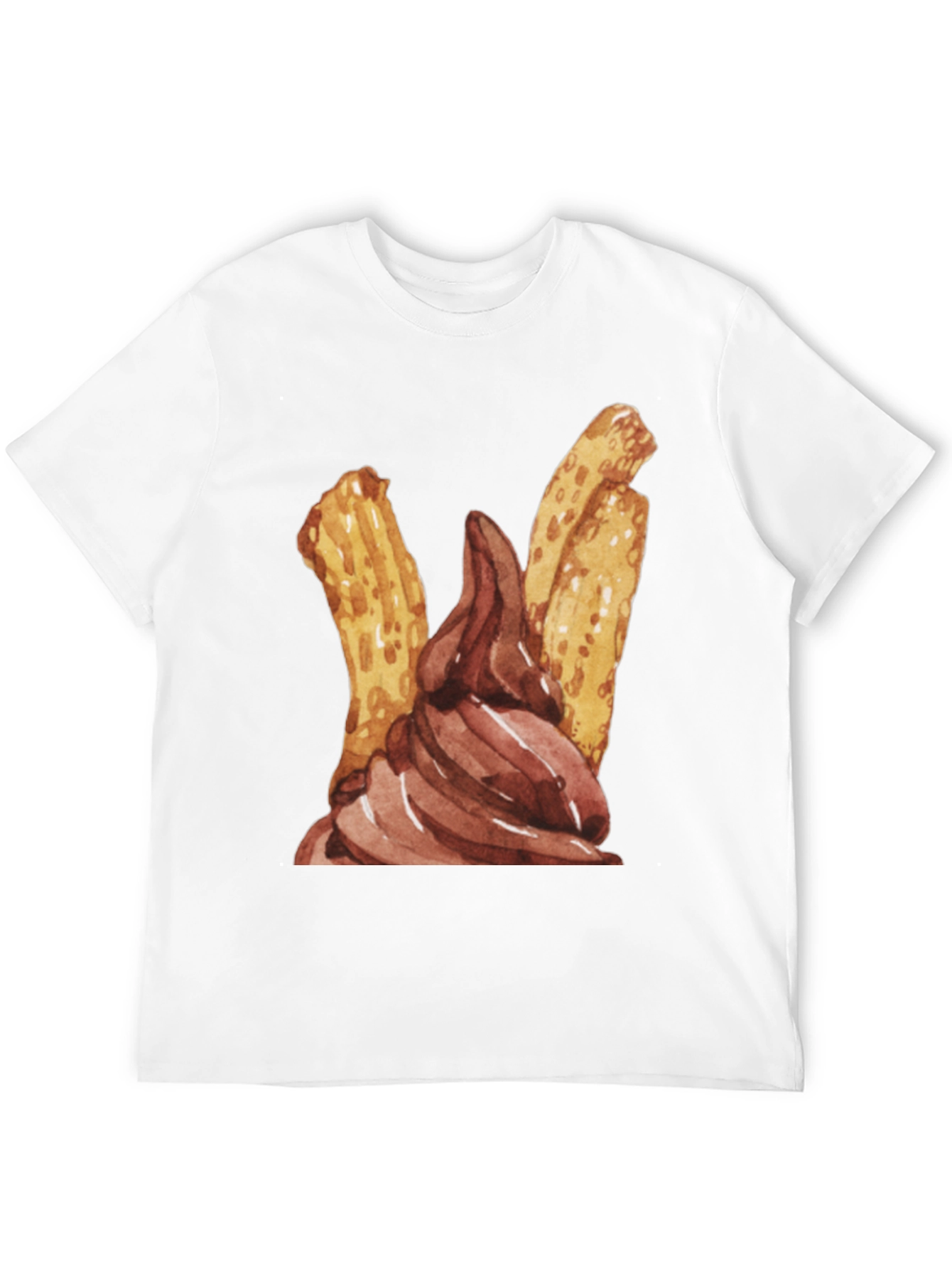Churros & Chocolate Dessert T-Shirt - Fun Food Tee