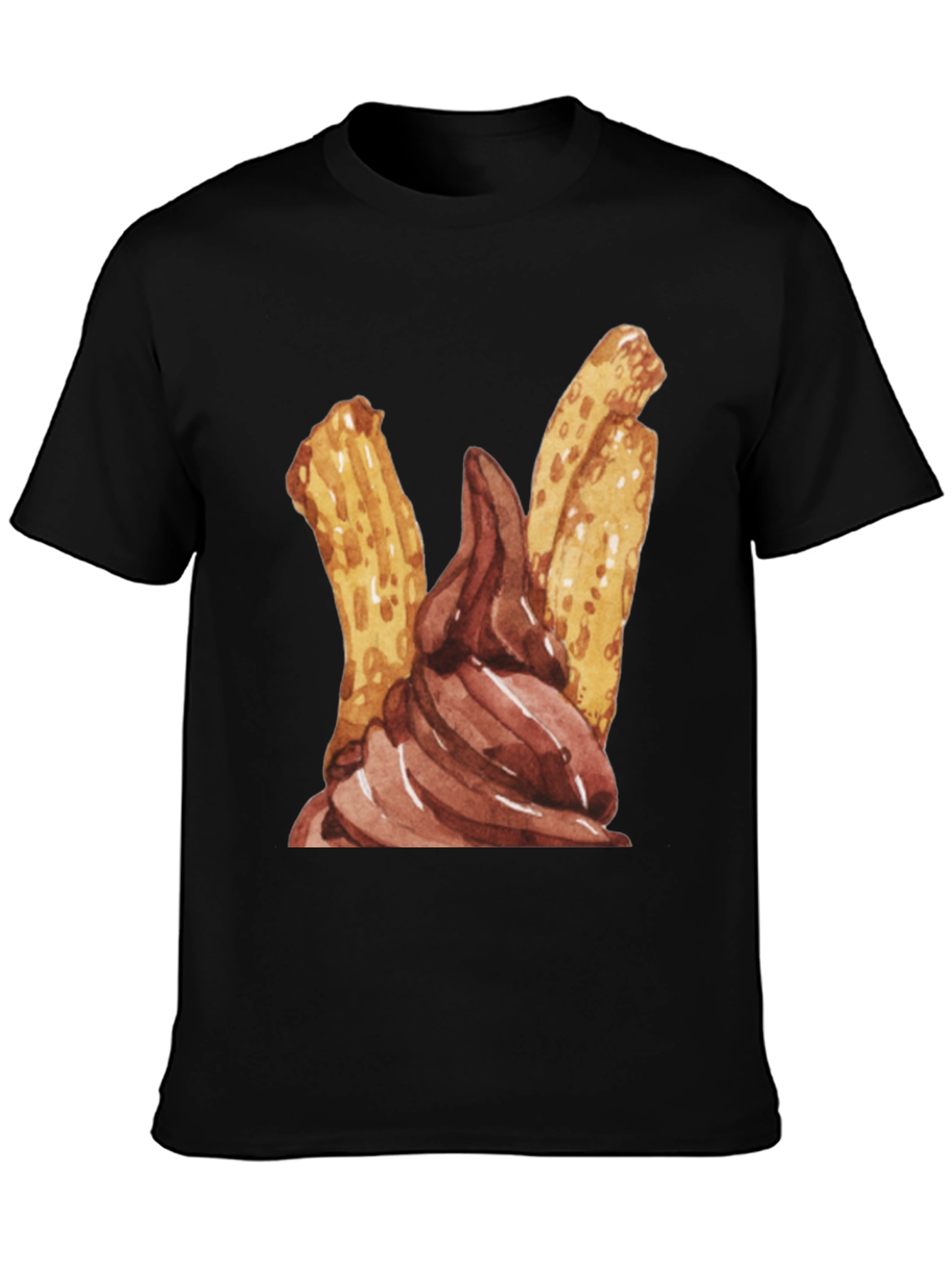 Churros & Chocolate Dessert T-Shirt - Fun Food Tee
