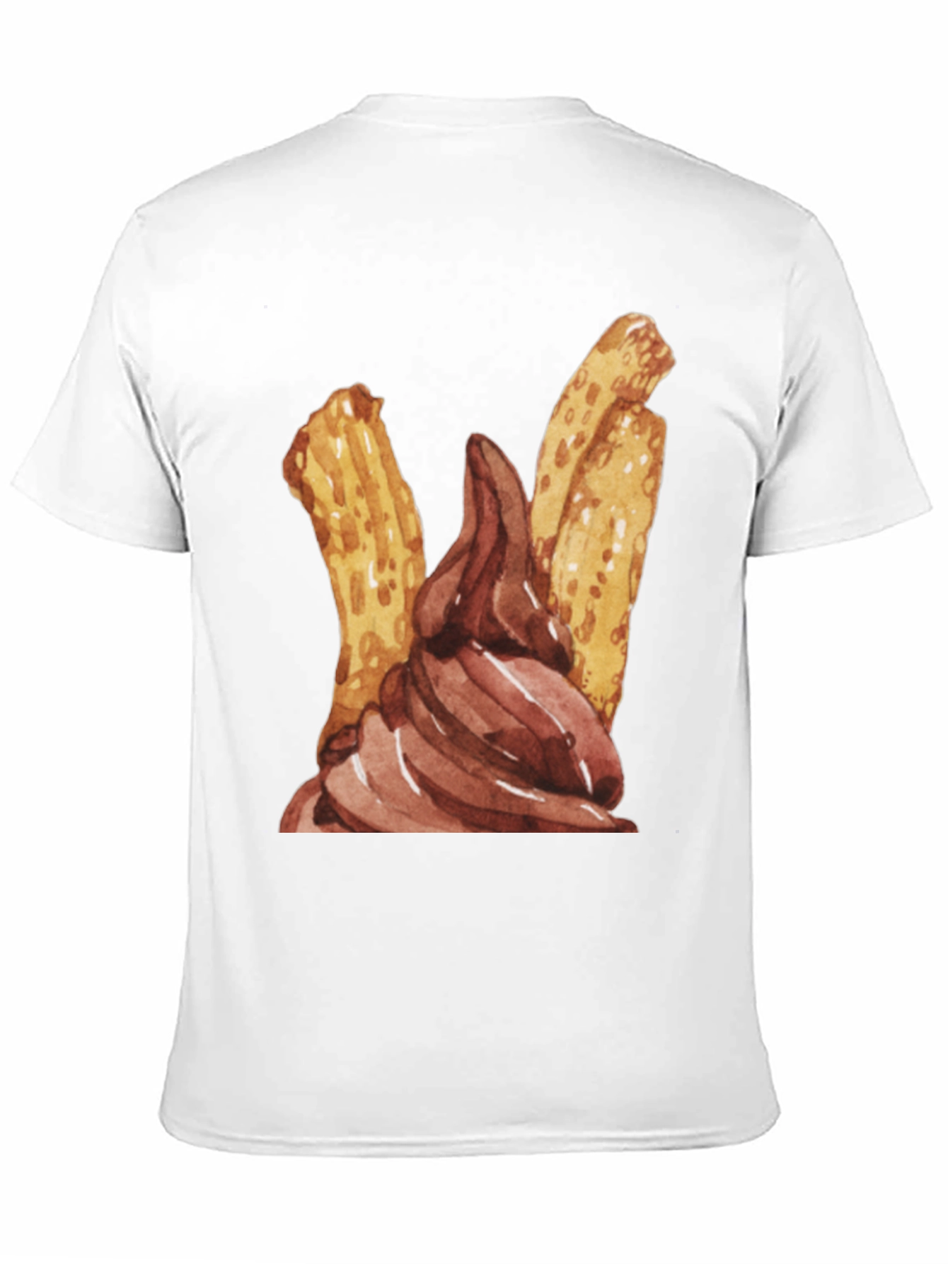 Churros & Chocolate Dessert T-Shirt - Fun Food Tee