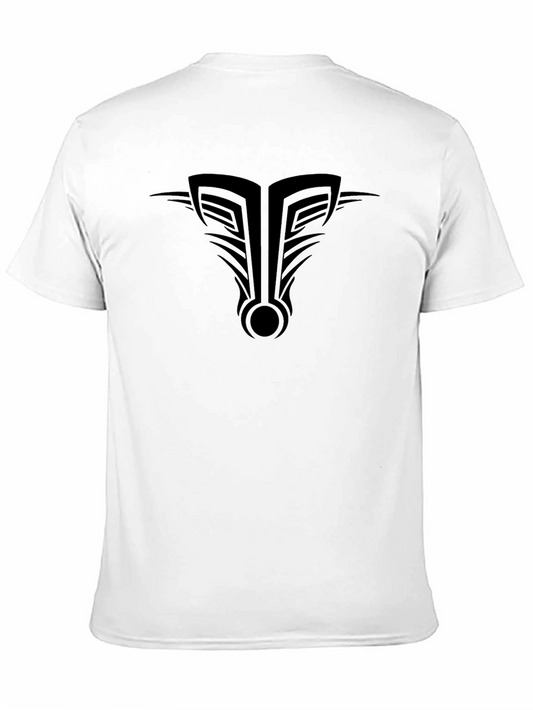 Black Graphic Tee - Tribal Inspired Design