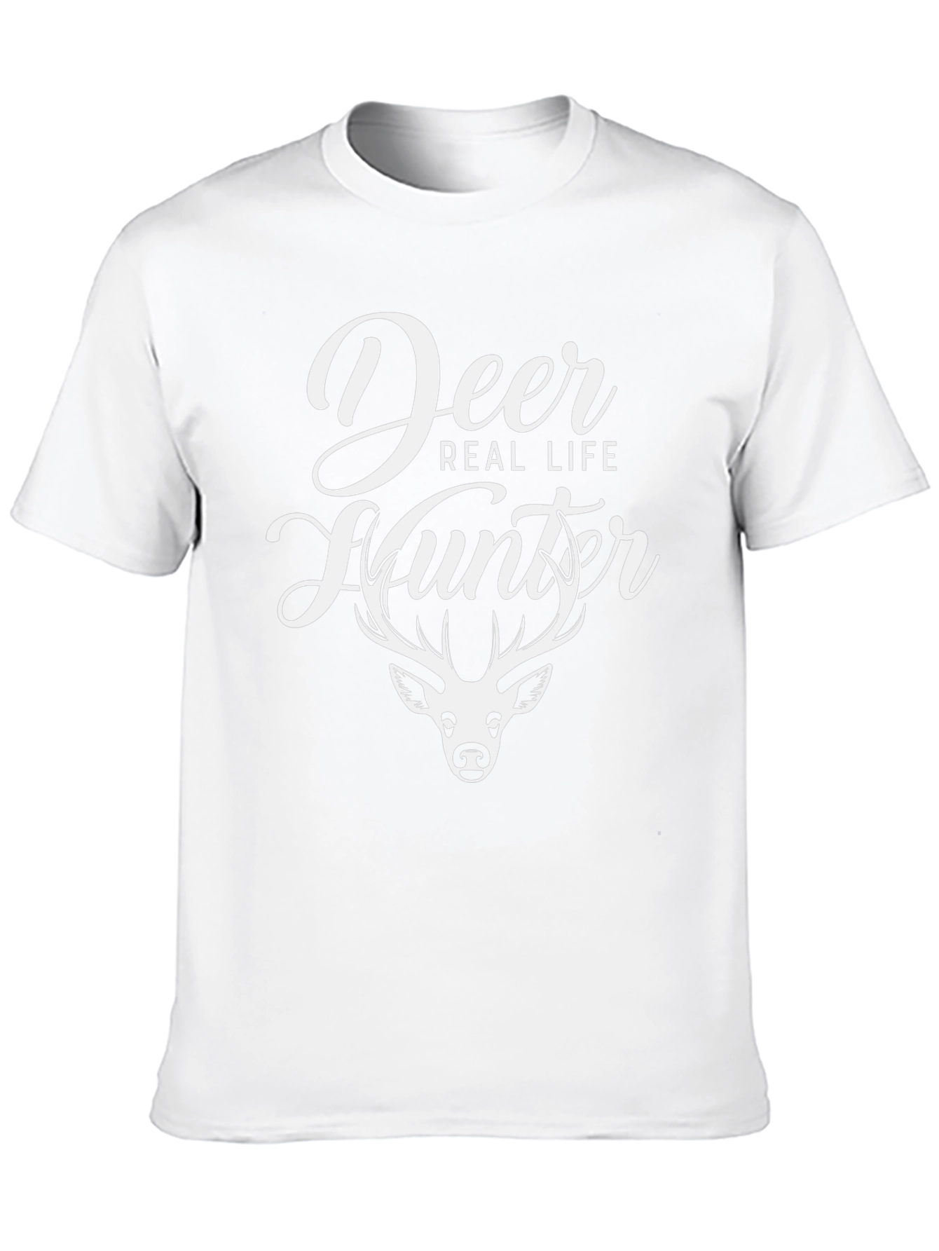 Deer Hunter Graphic Tee - Black Cotton Shirt