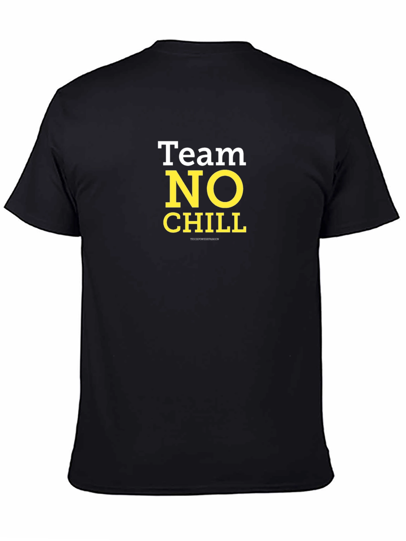Team No Chill T-Shirt - Black Cotton Tee