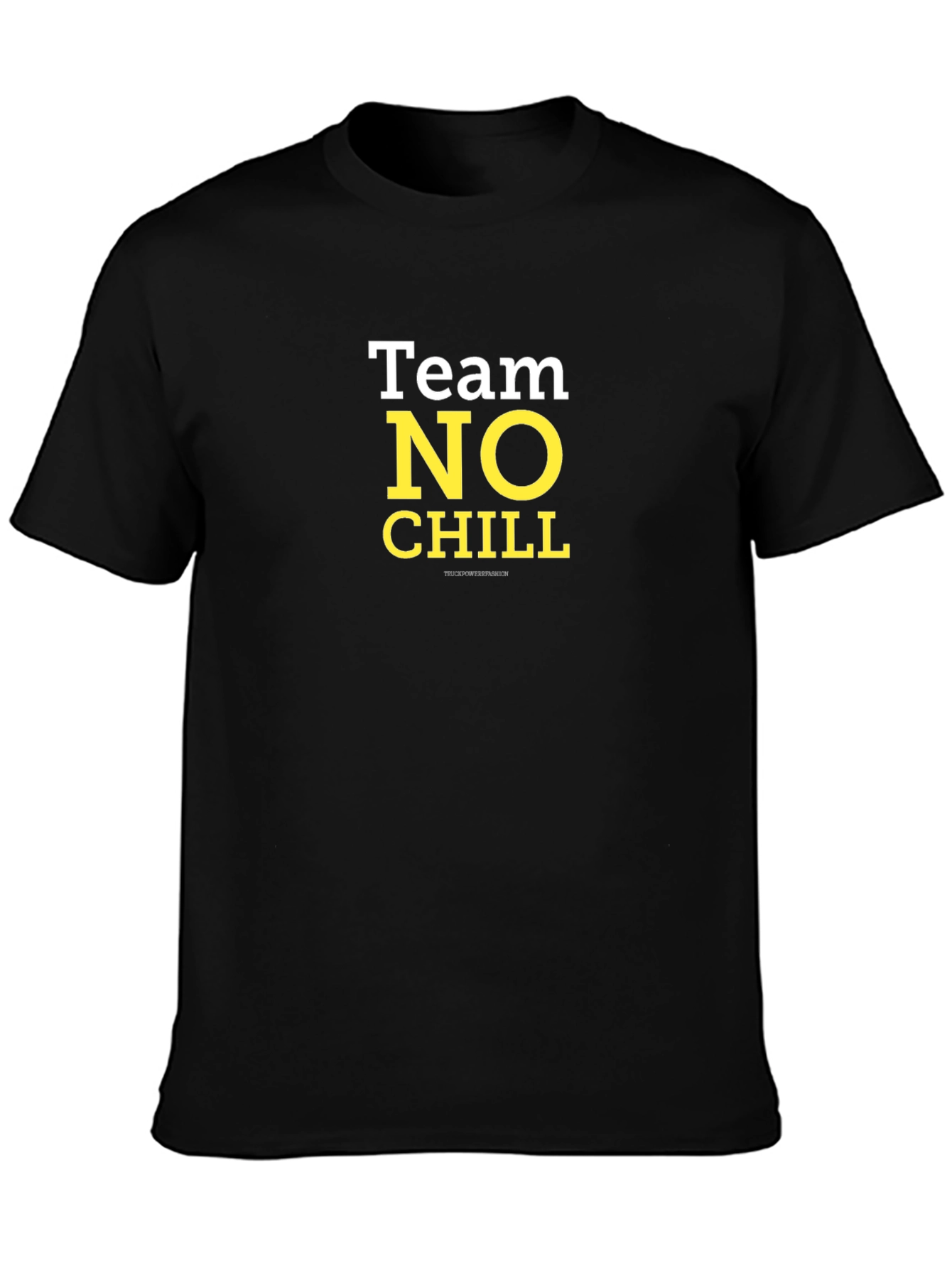 Team No Chill T-Shirt - Black Cotton Tee