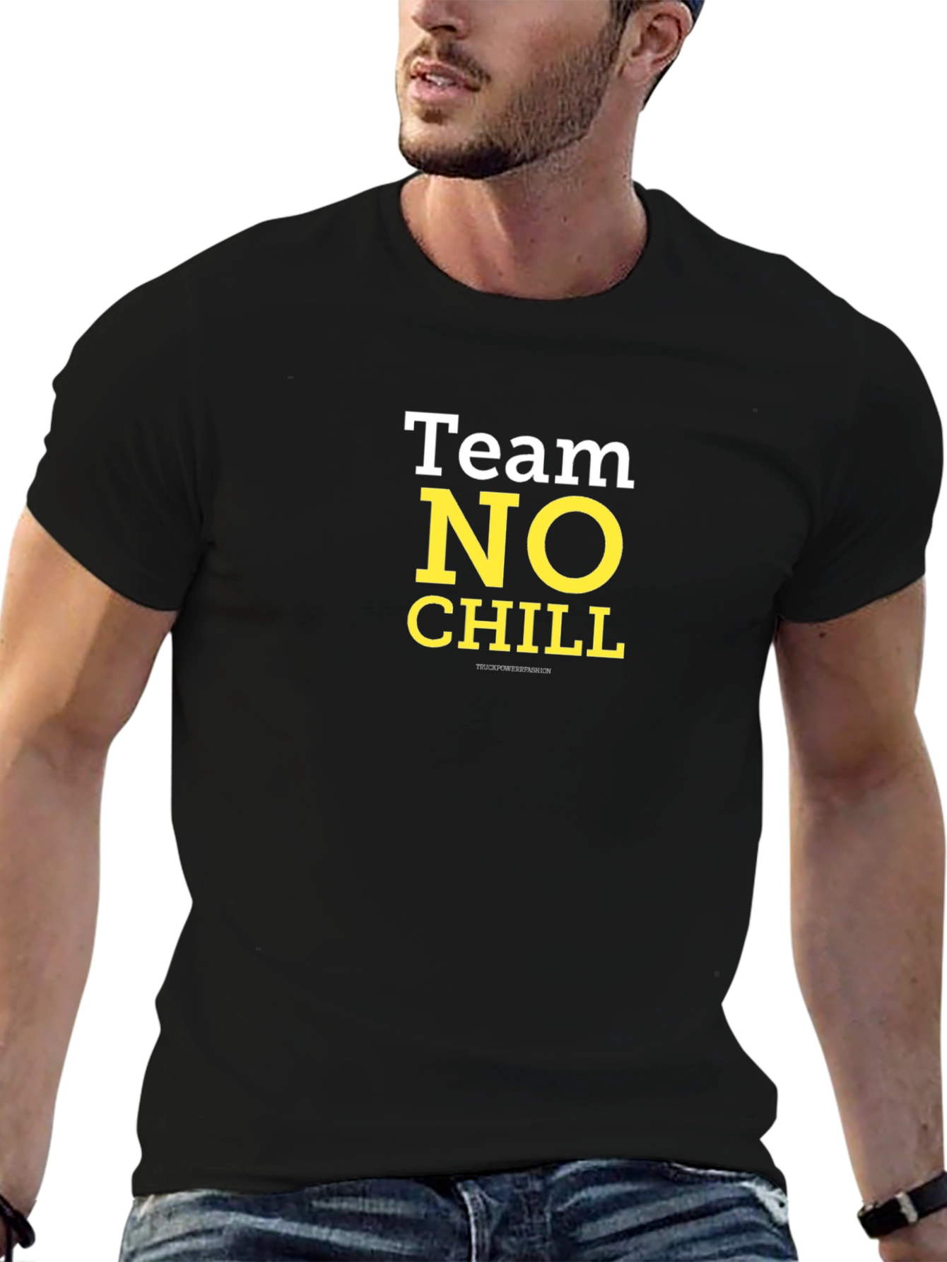 Team No Chill T-Shirt - Black Cotton Tee