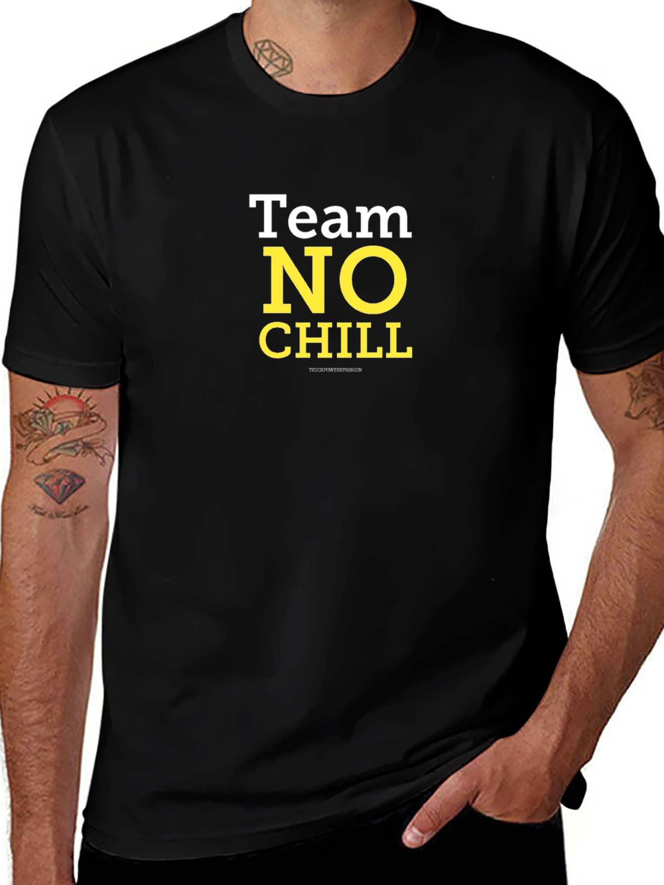 Team No Chill T-Shirt - Black Cotton Tee