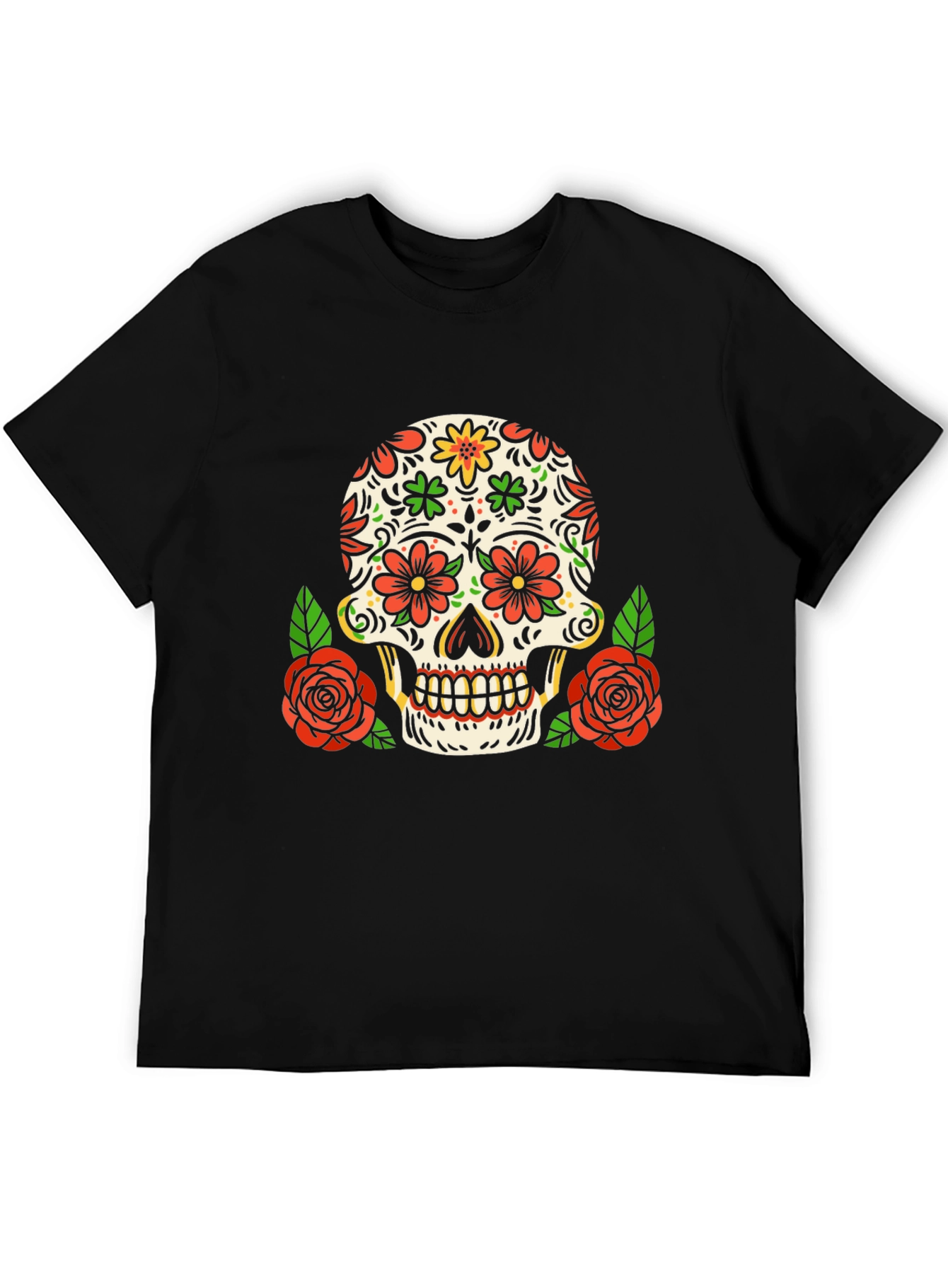 Day of the Dead Skull Graphic Tee