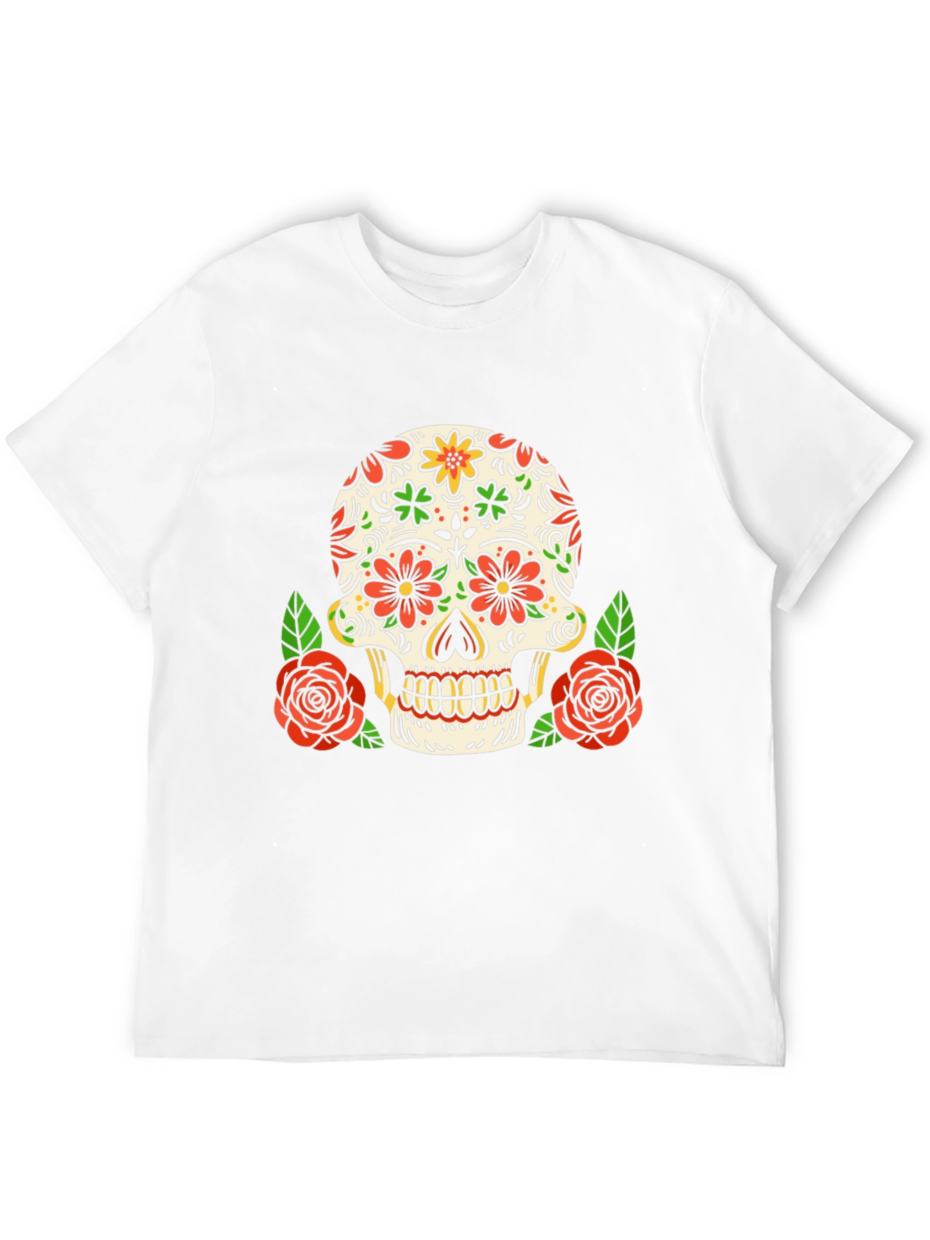 Day of the Dead Skull Graphic Tee