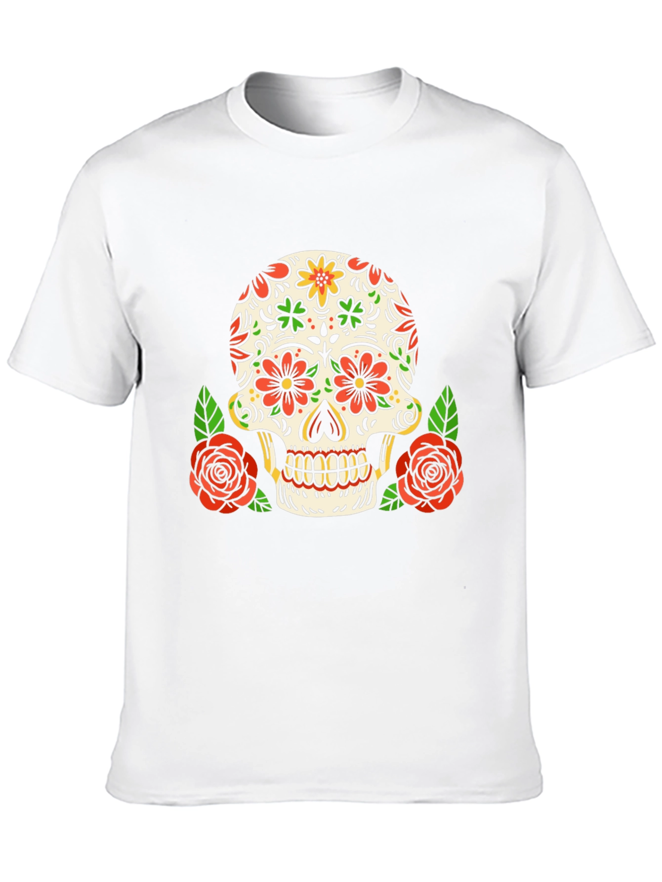 Day of the Dead Skull Graphic Tee