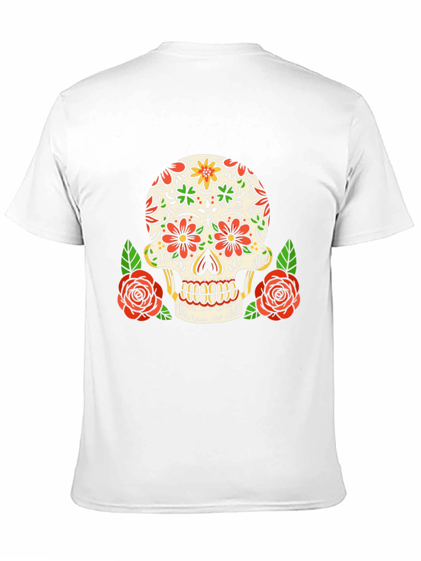 Day of the Dead Skull Graphic Tee