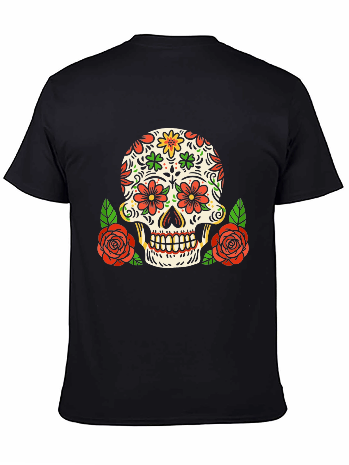 Day of the Dead Skull Graphic Tee