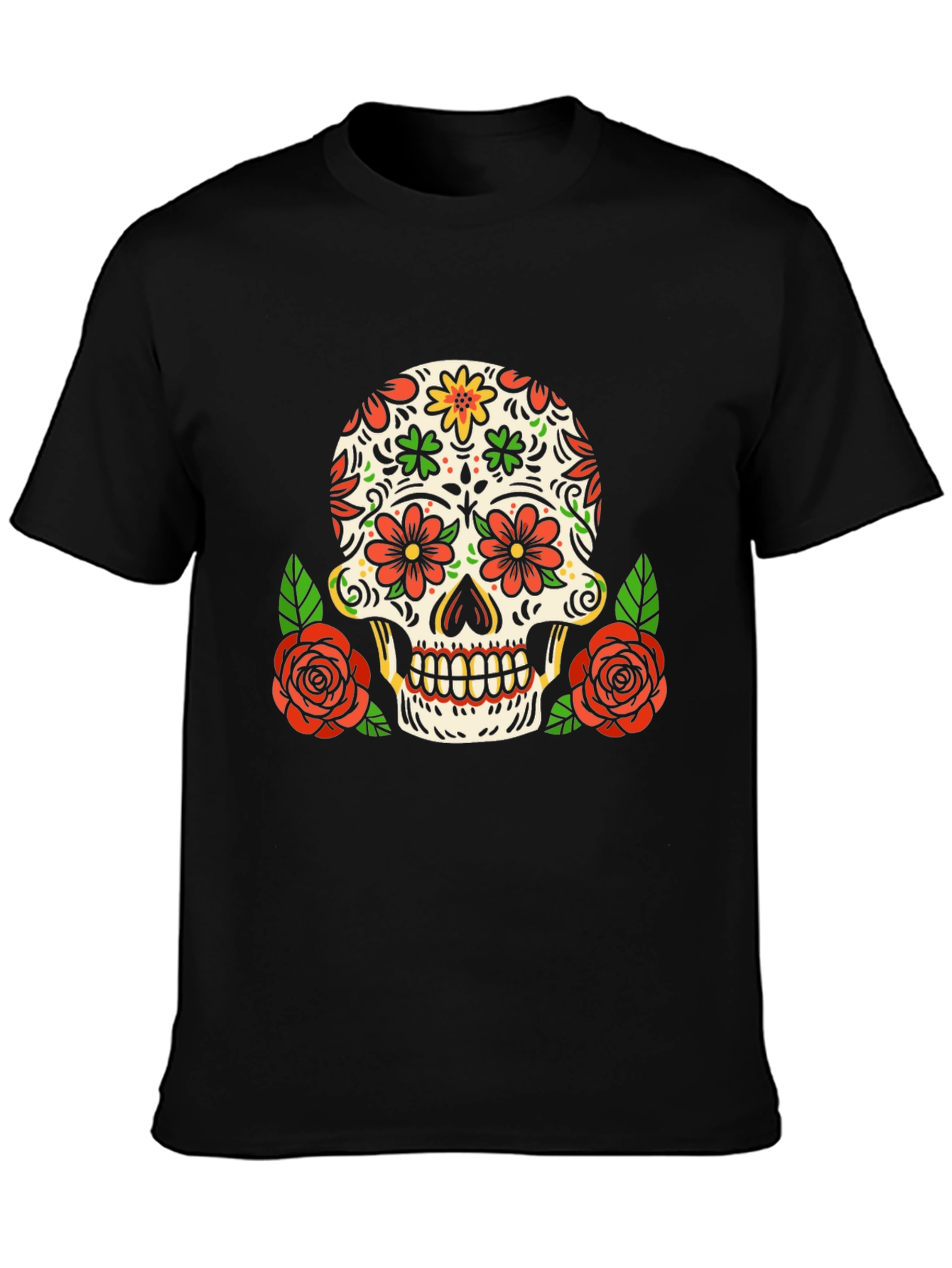 Day of the Dead Skull Graphic Tee