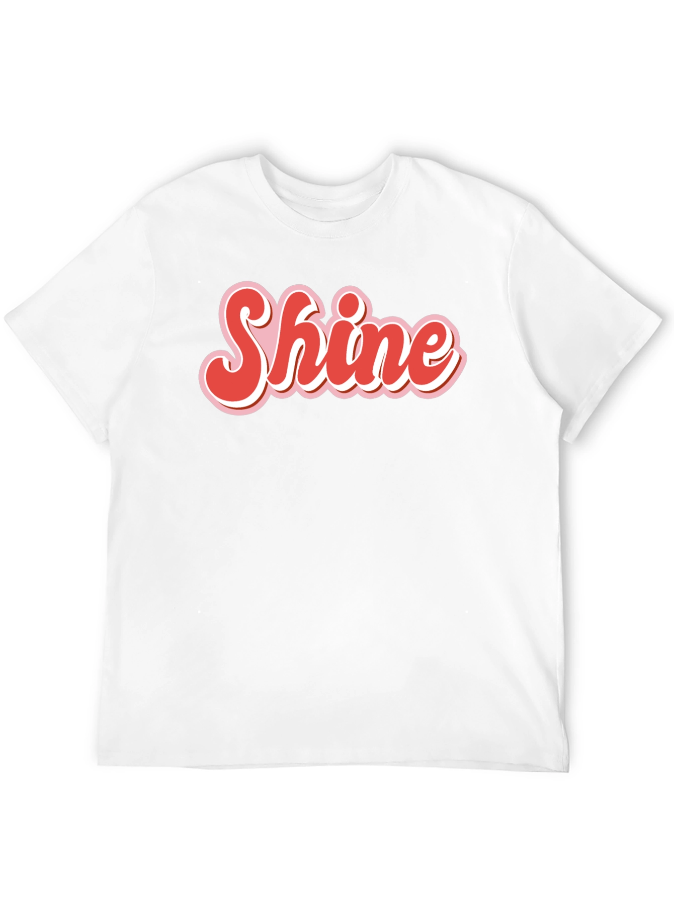 Retro Shine Graphic Tee - Black Cotton T-Shirt