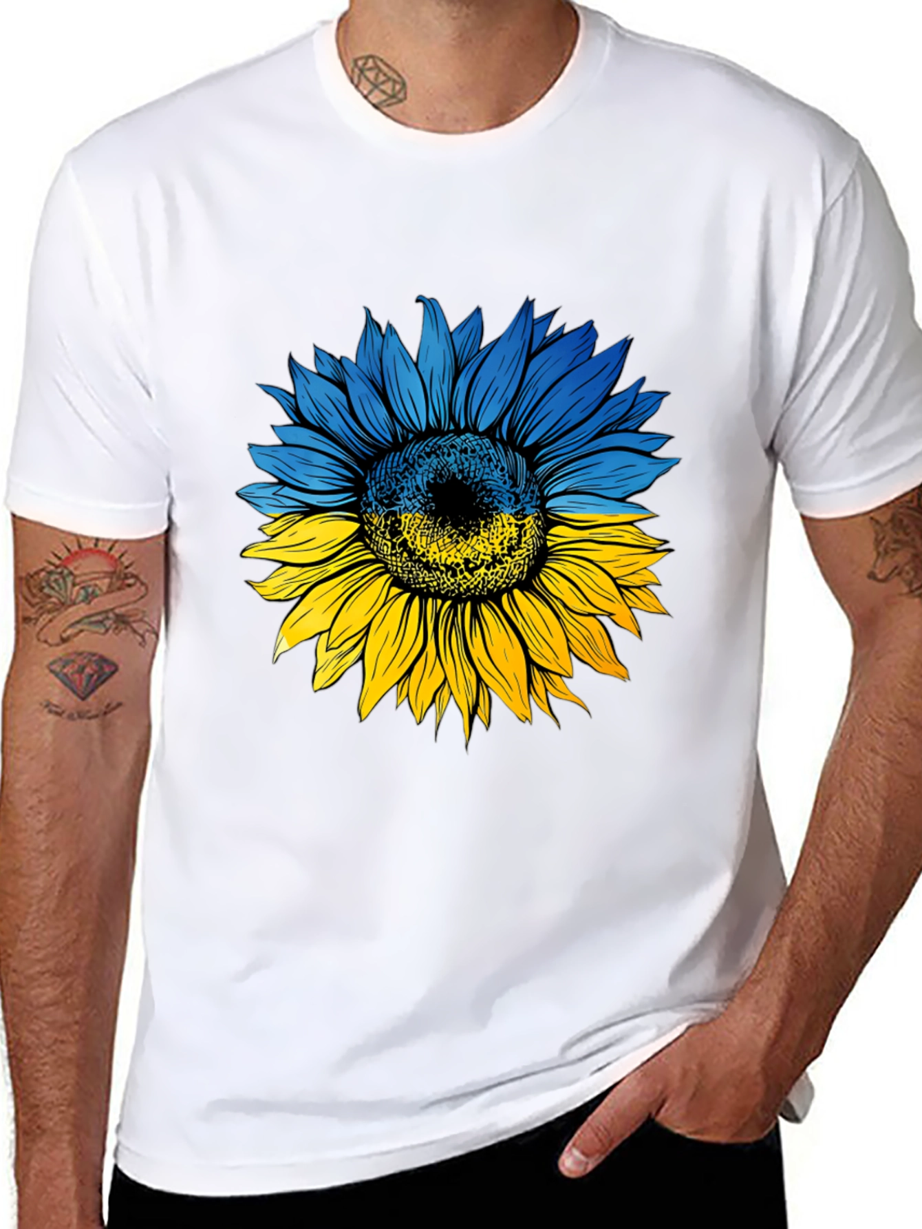 Ukraine Sunflower Graphic T-Shirt