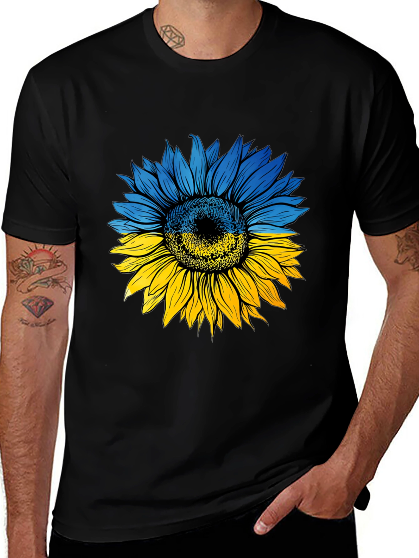 Ukraine Sunflower Graphic T-Shirt