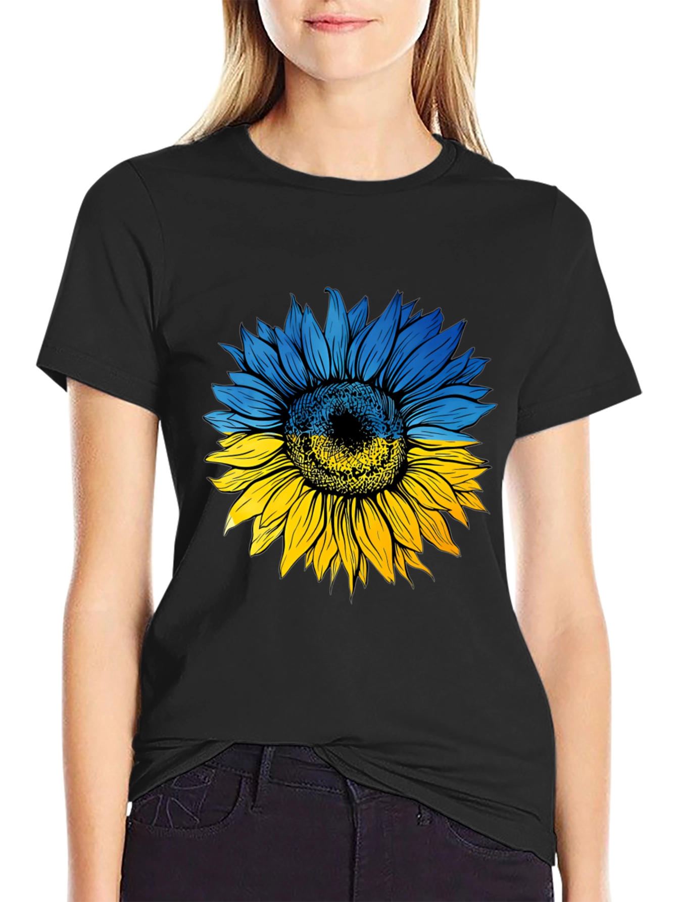Ukraine Sunflower Graphic T-Shirt