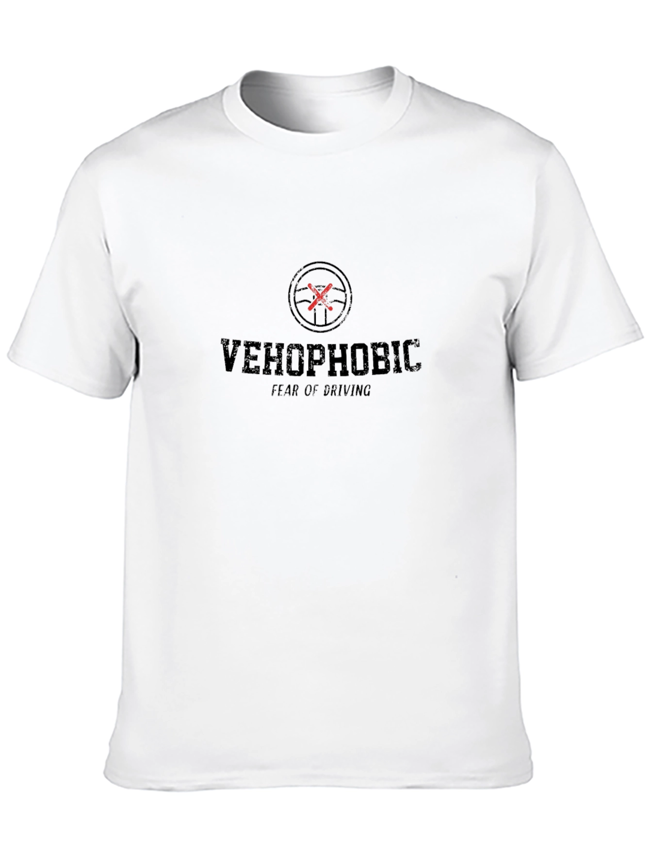 Vehophobic Fear of Driving Black T-Shirt