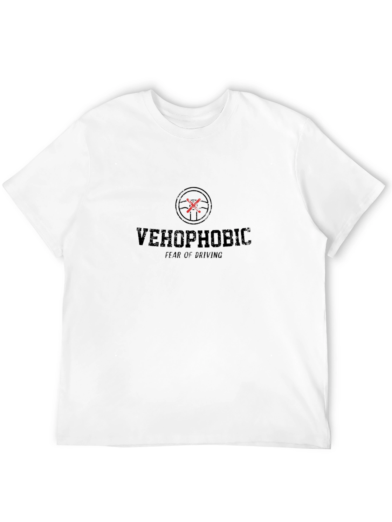 Vehophobic Fear of Driving Black T-Shirt