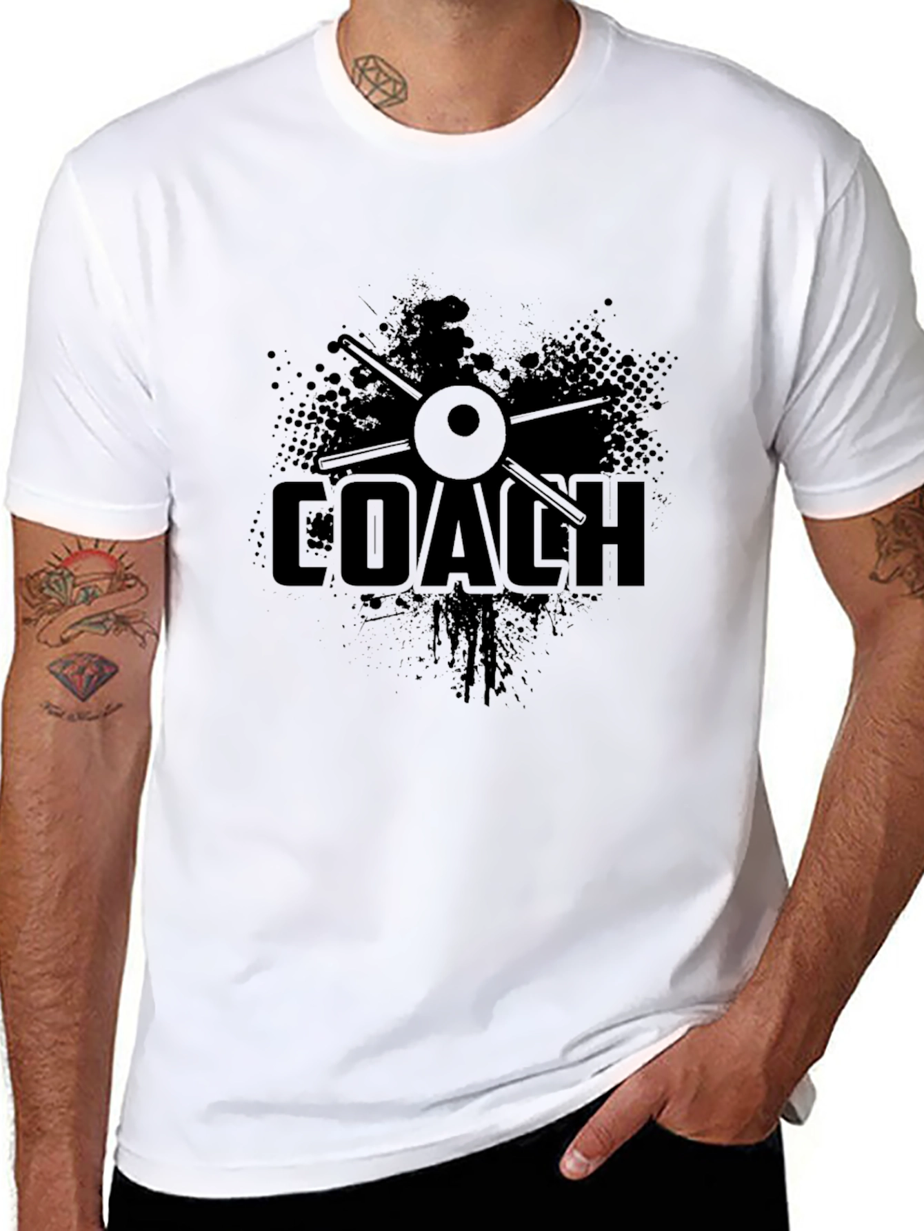 Coach Design Black T-Shirt