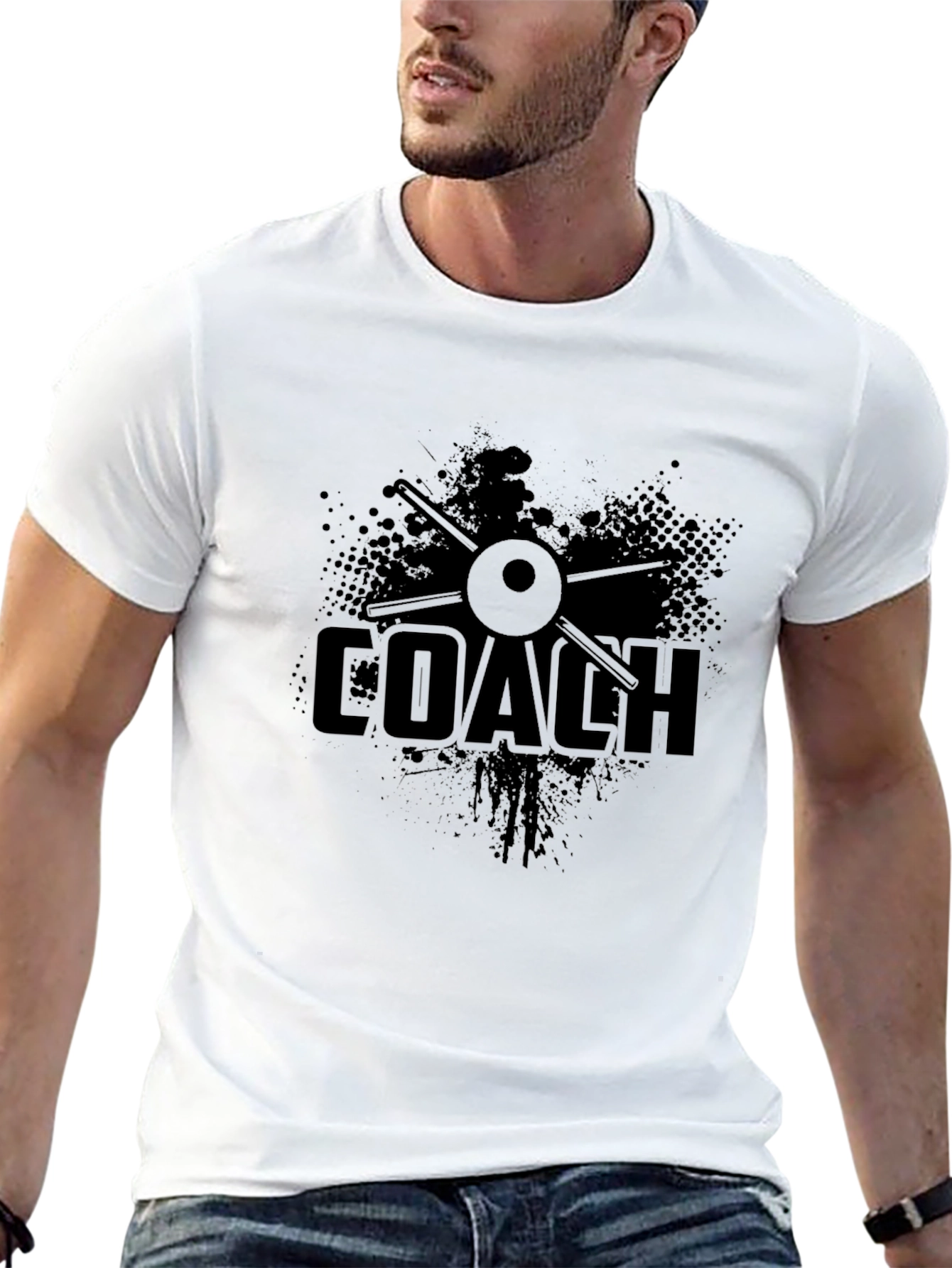 Coach Design Black T-Shirt