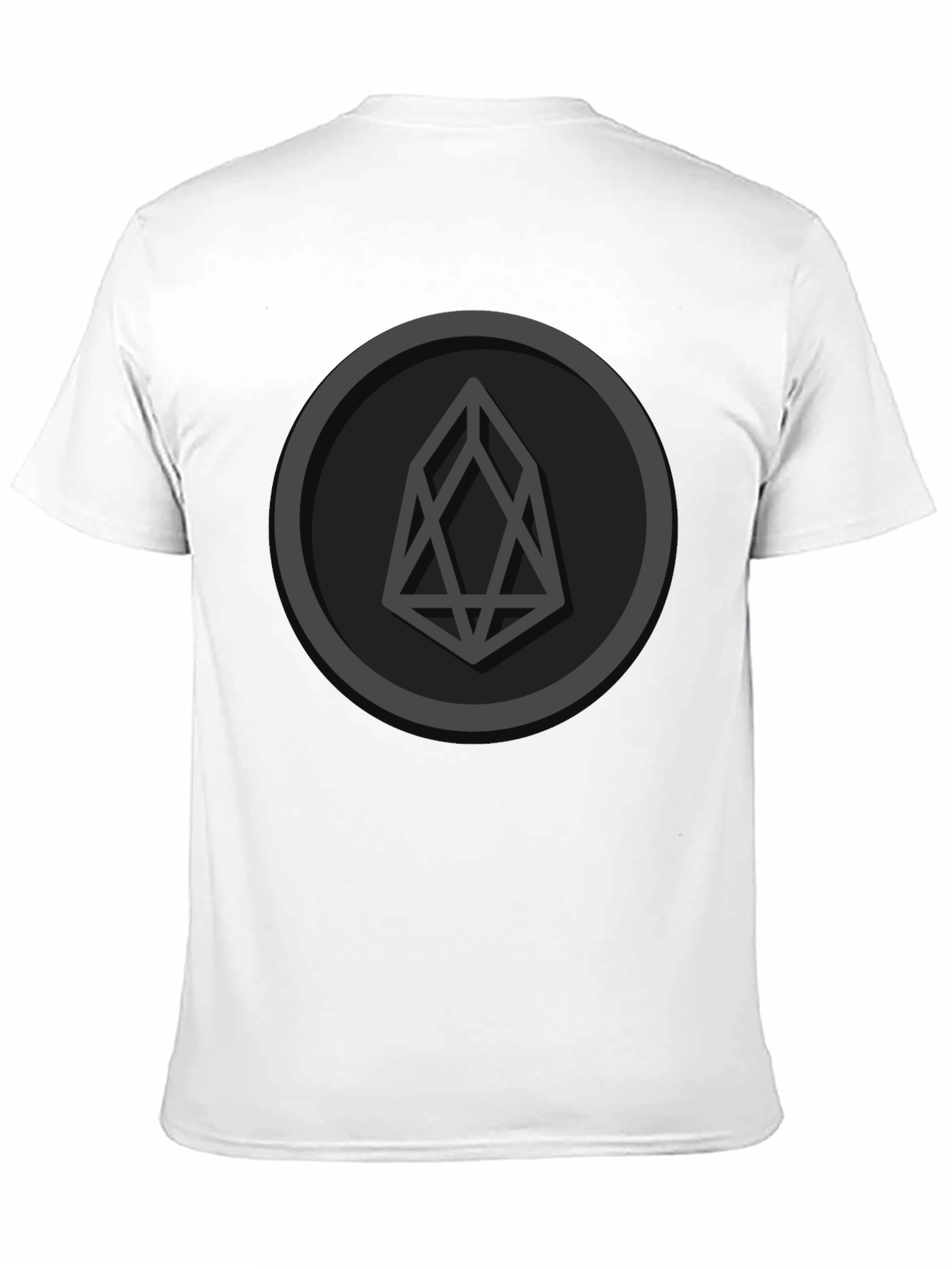 EOS Crypto Logo Black T-Shirt - Blockchain Enthusiast Tee