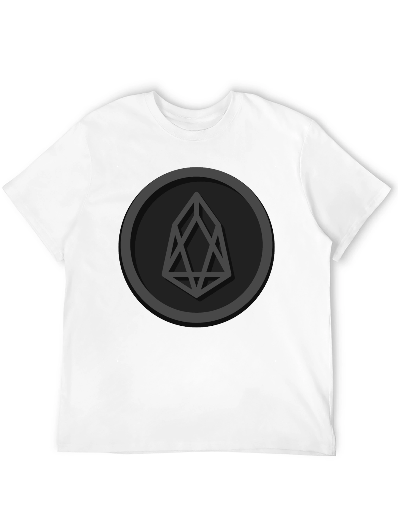 EOS Crypto Logo Black T-Shirt - Blockchain Enthusiast Tee