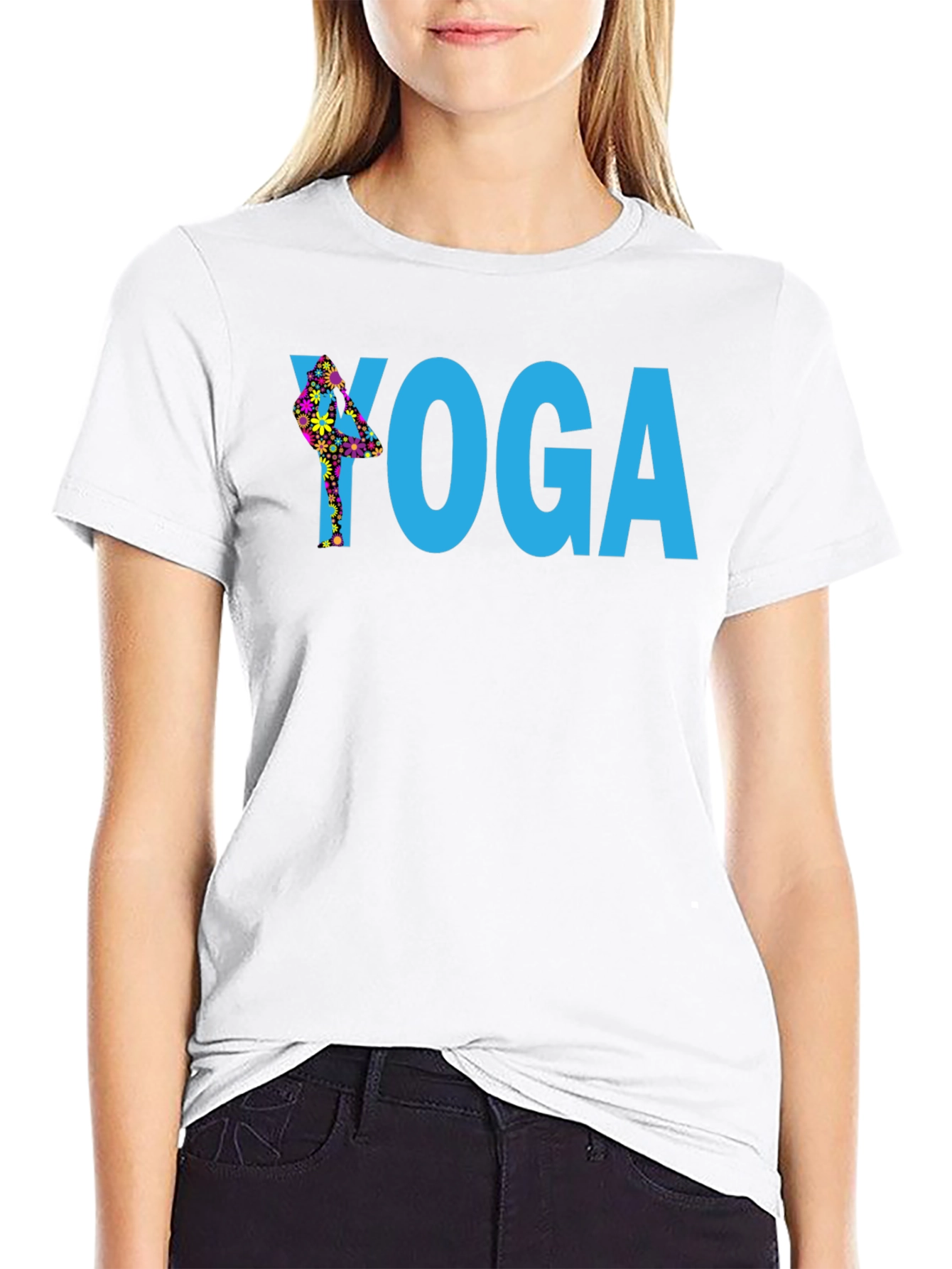 Yoga Pose Graphic T-Shirt