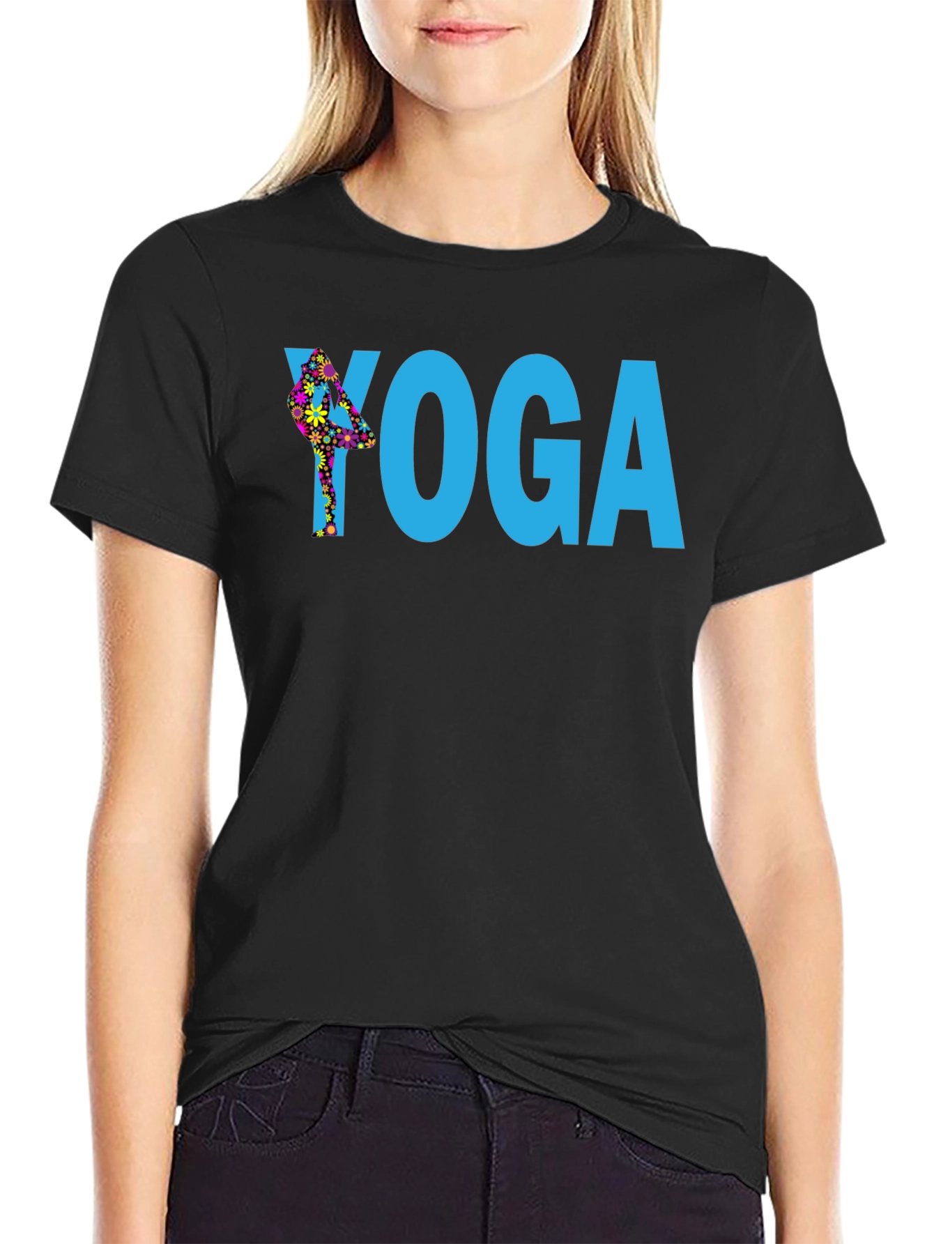 Yoga Pose Graphic T-Shirt