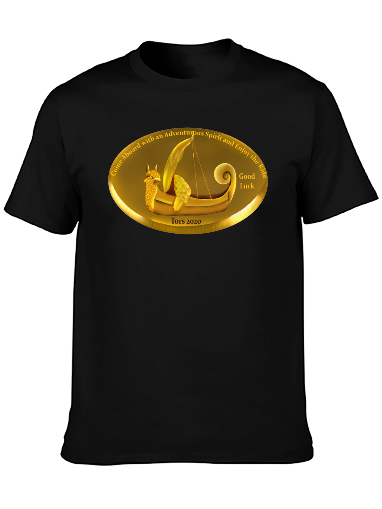 Adventurous Spirit Viking Boat Graphic Tee
