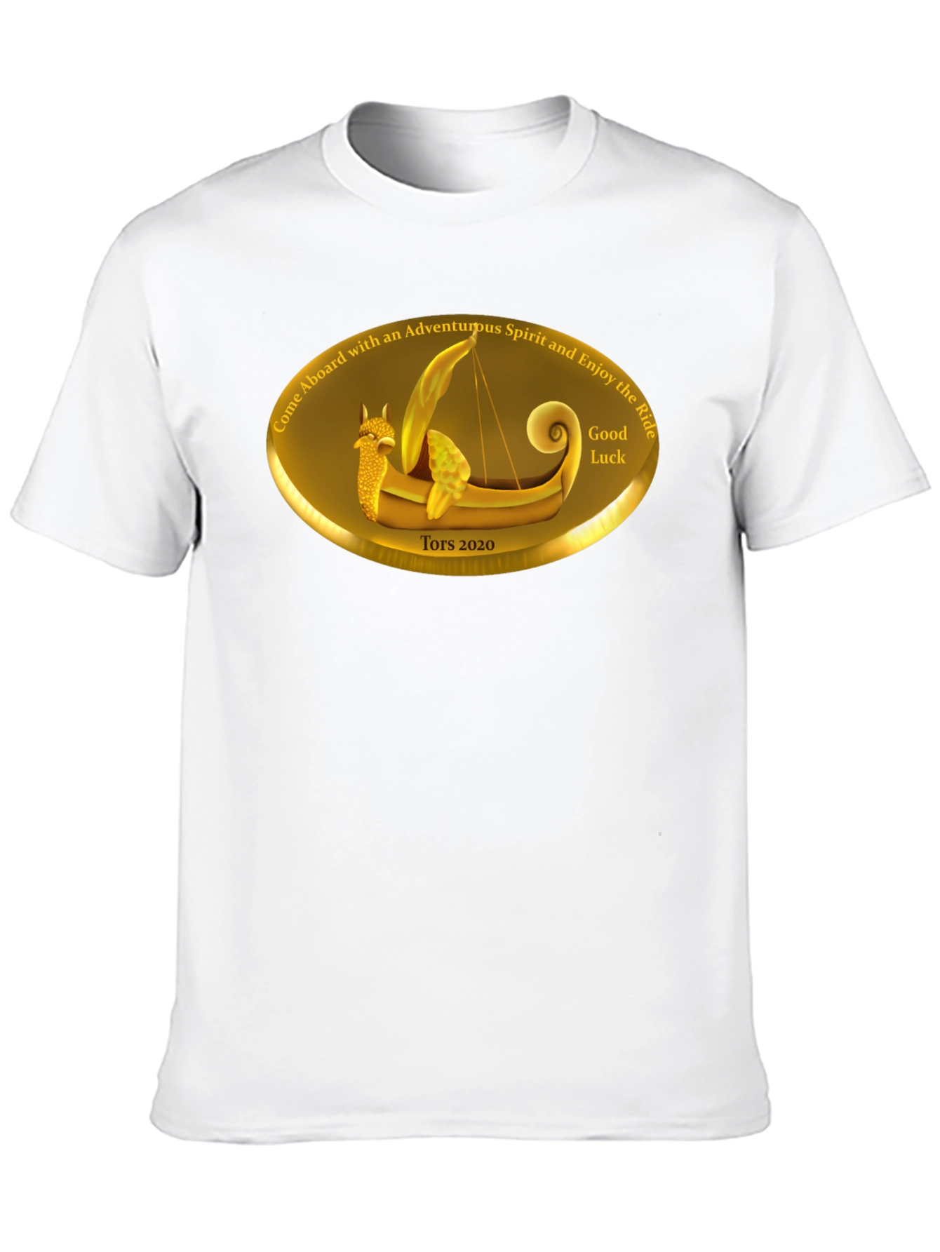 Adventurous Spirit Viking Boat Graphic Tee