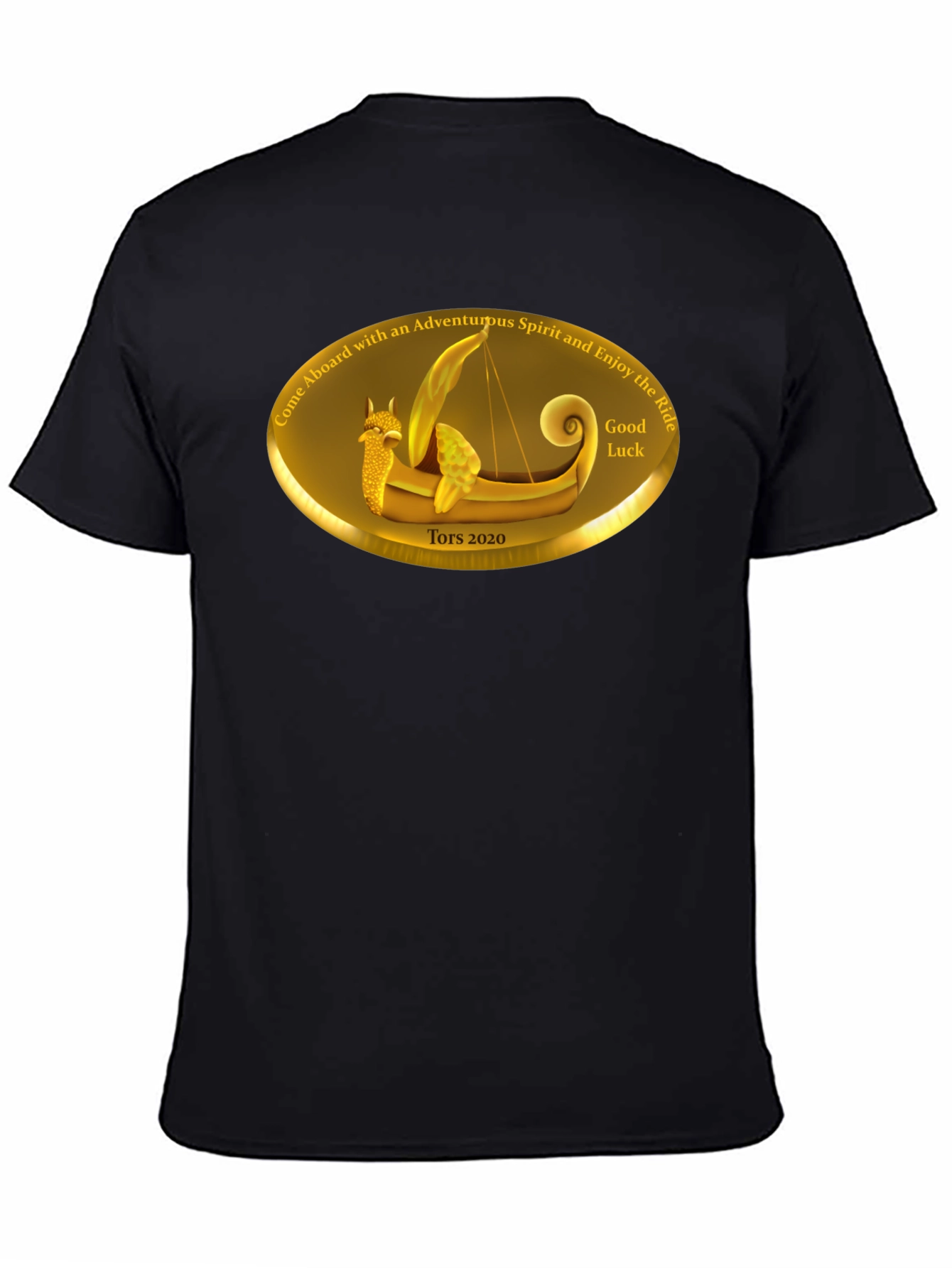 Adventurous Spirit Viking Boat Graphic Tee