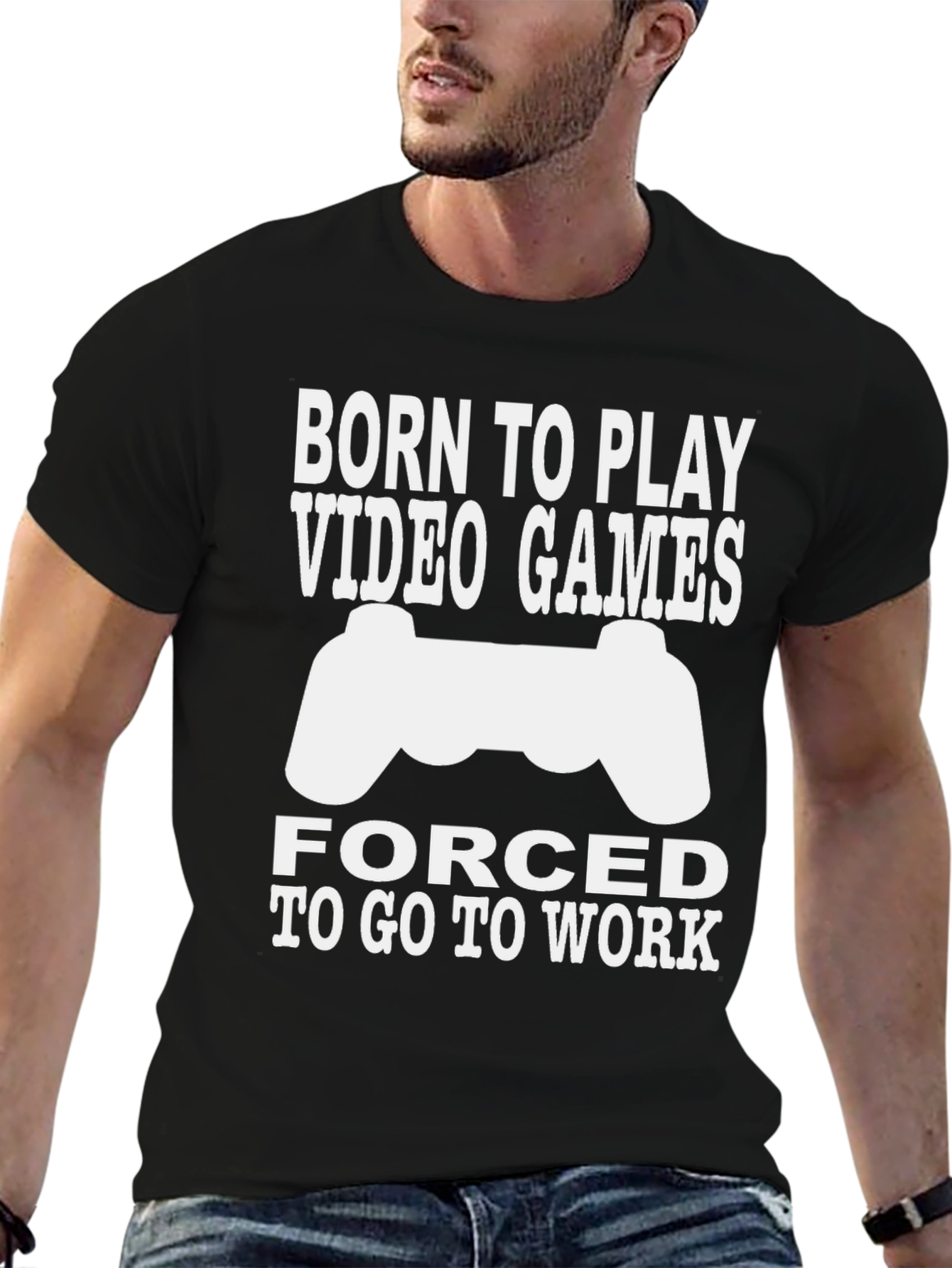 Born to Play Video Games Mens T-Shirt