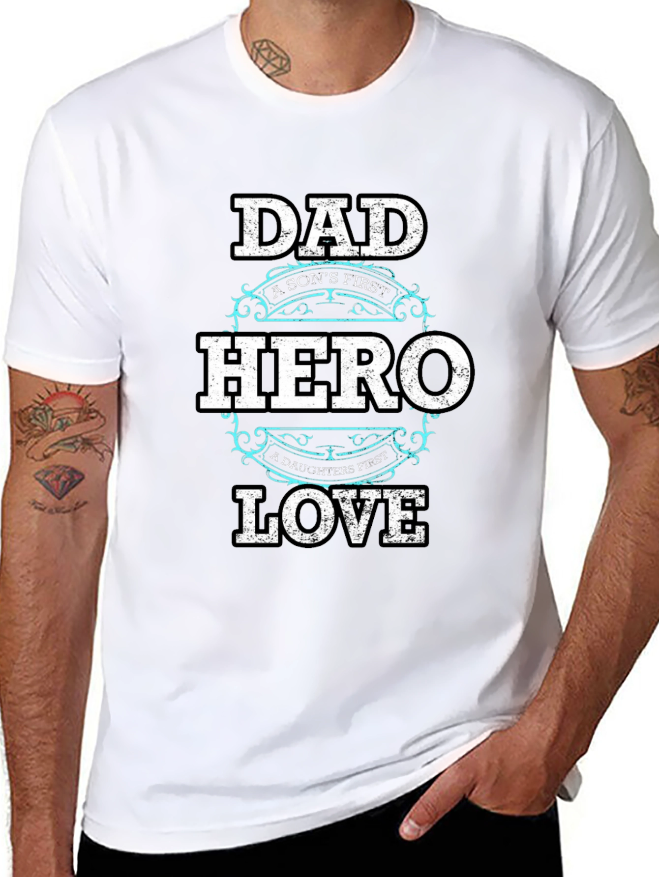 Dad Hero Love T-Shirt