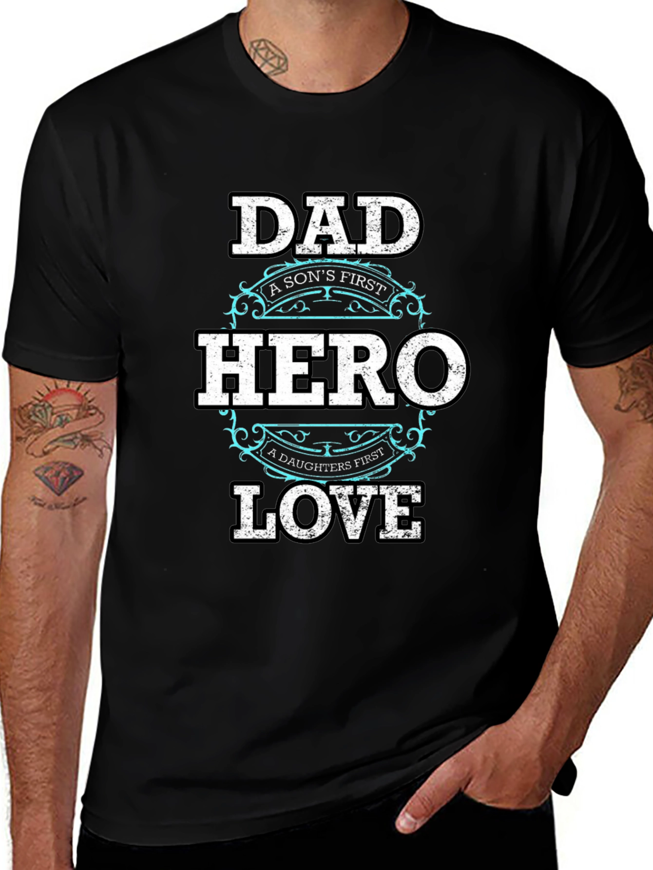 Dad Hero Love T-Shirt