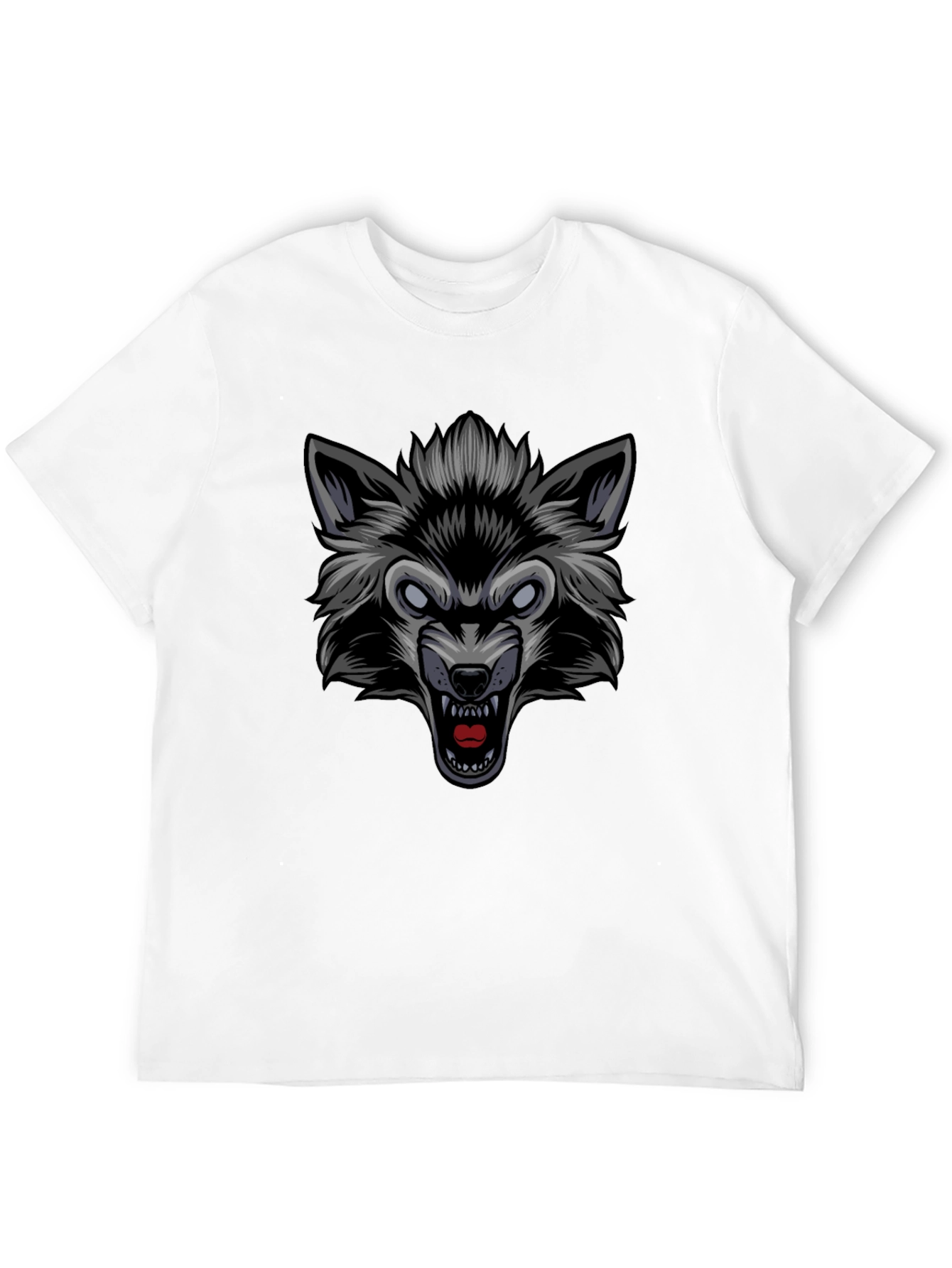 Wolf Graphic Black T-Shirt - Fierce Style!
