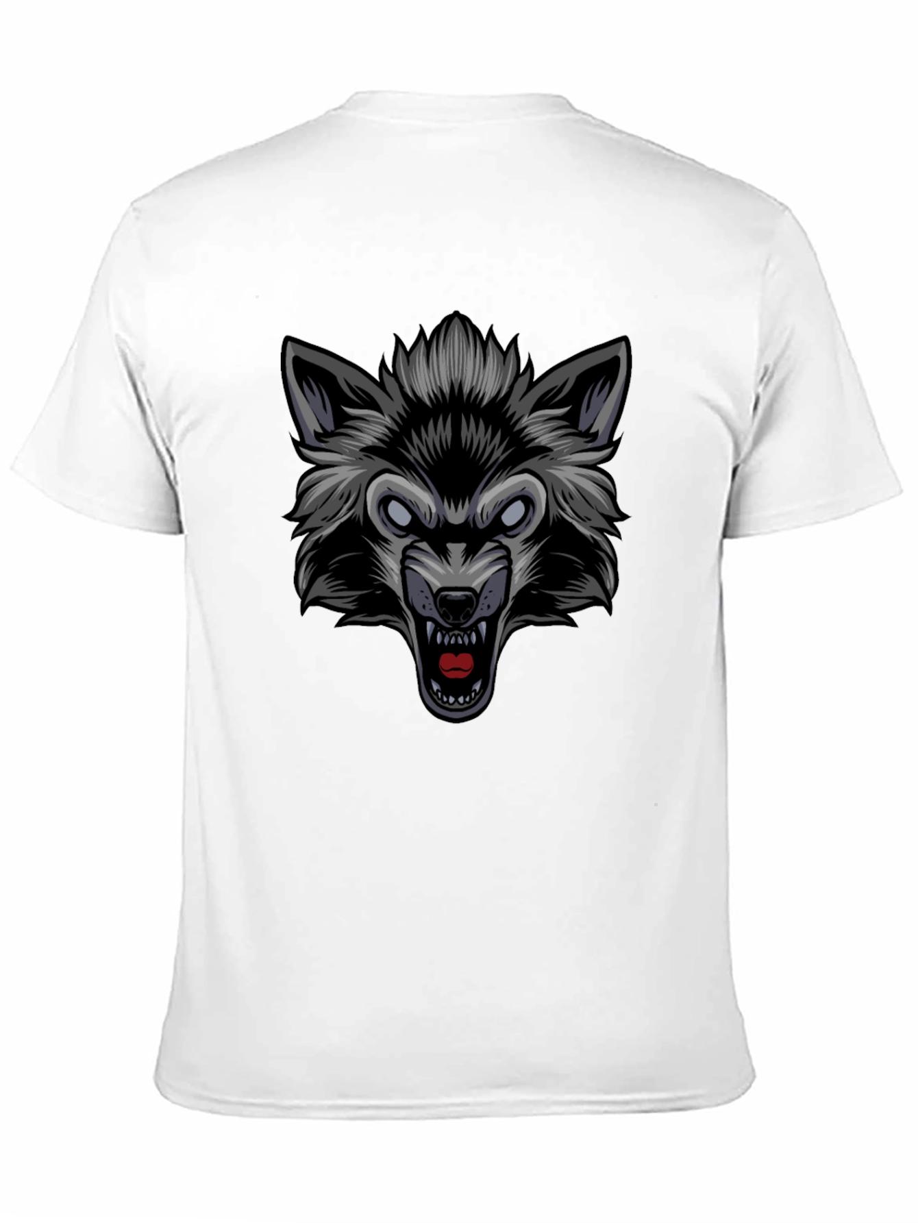 Wolf Graphic Black T-Shirt - Fierce Style!