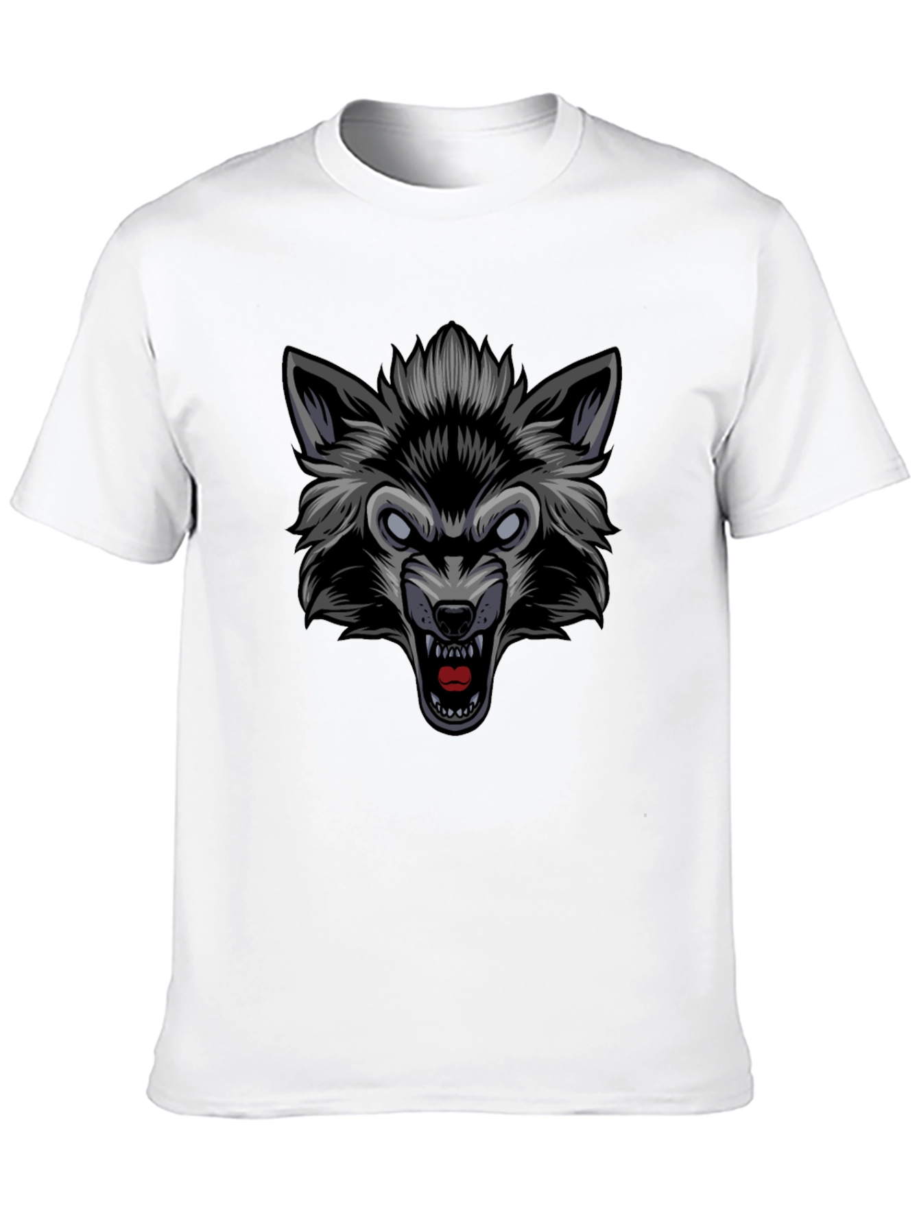 Wolf Graphic Black T-Shirt - Fierce Style!