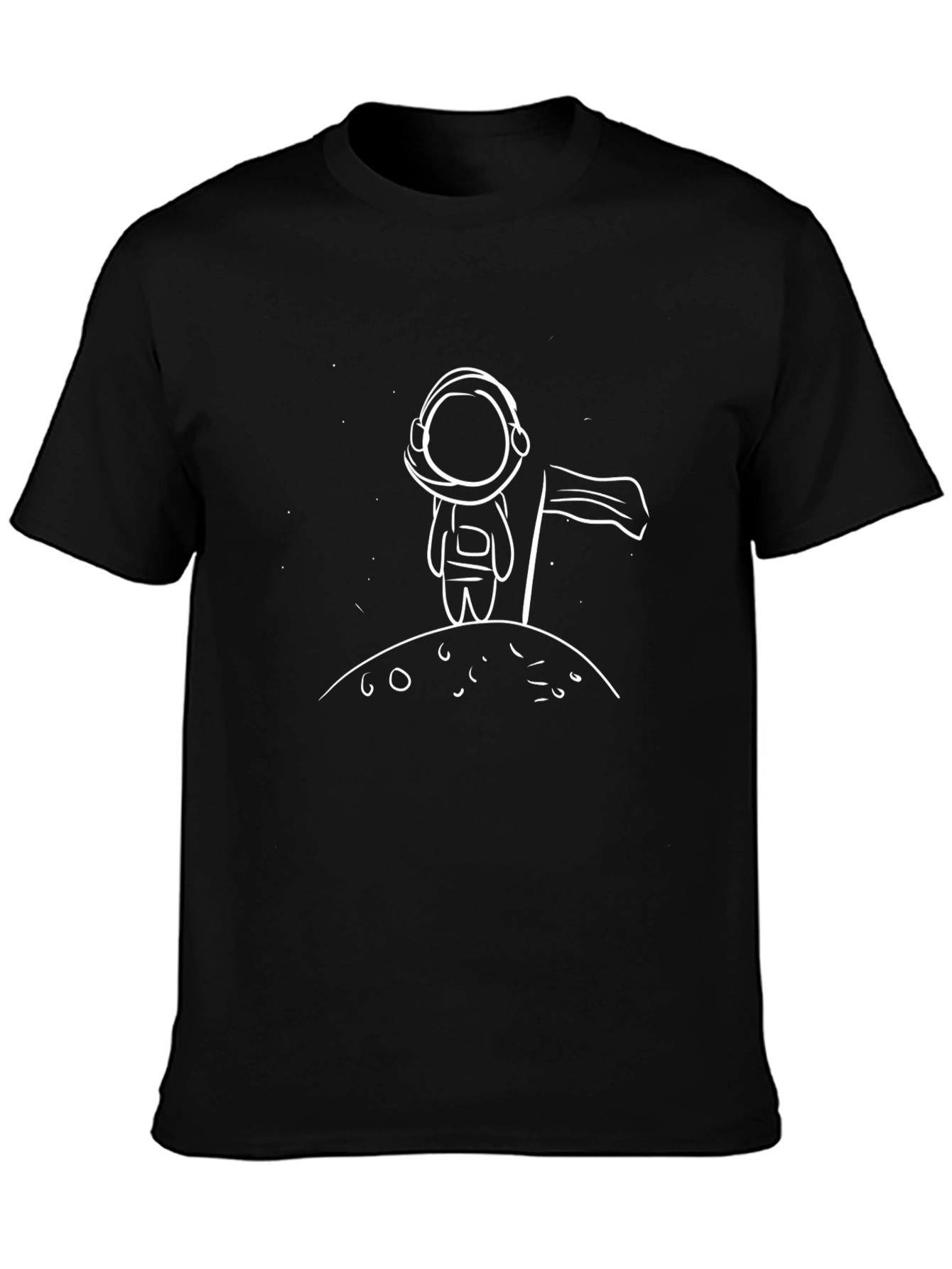 Astronaut on Moon T-Shirt - Space Graphic Tee